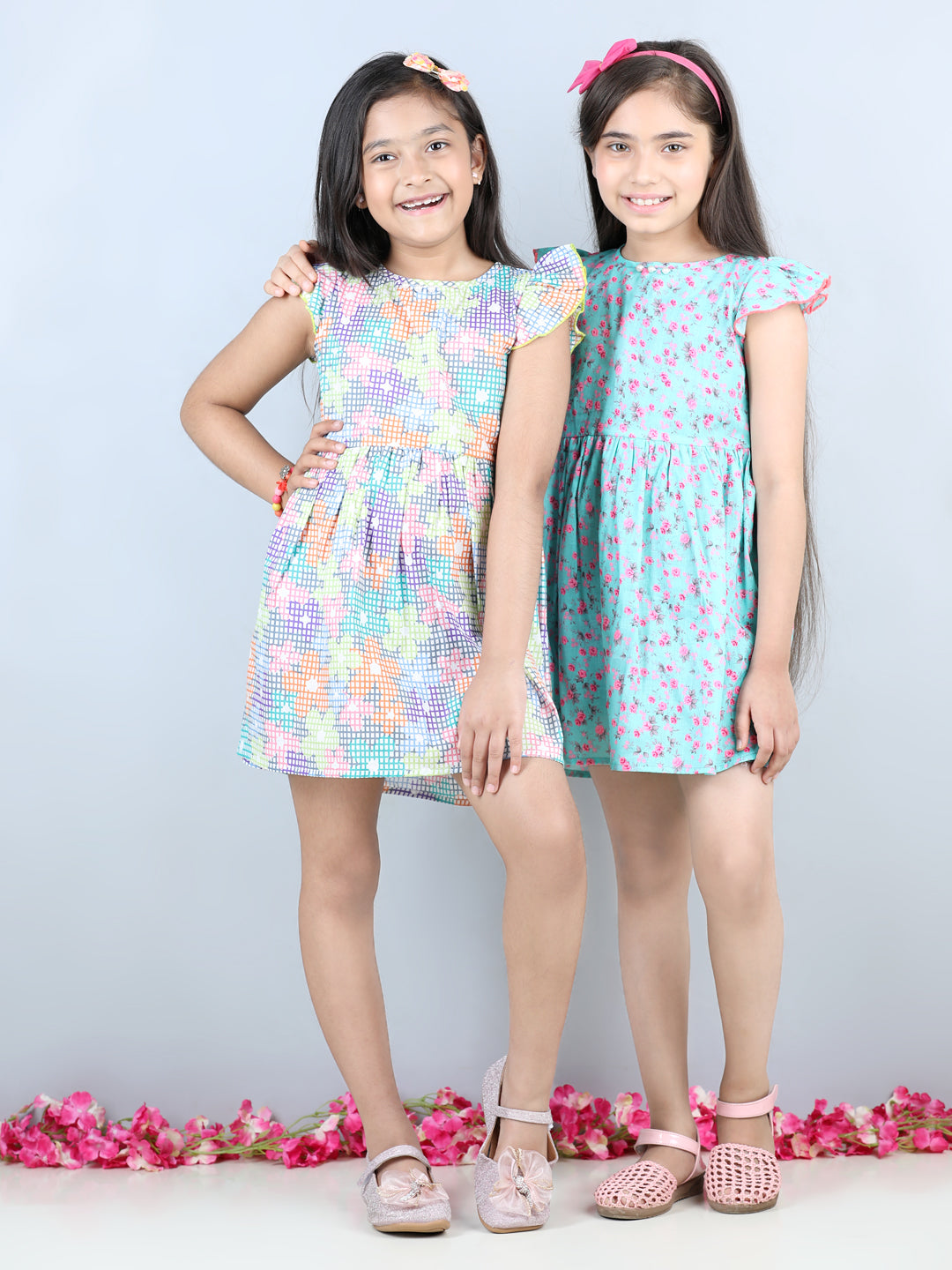 Cutiekins Pack Of 2 Dress-Multicolour