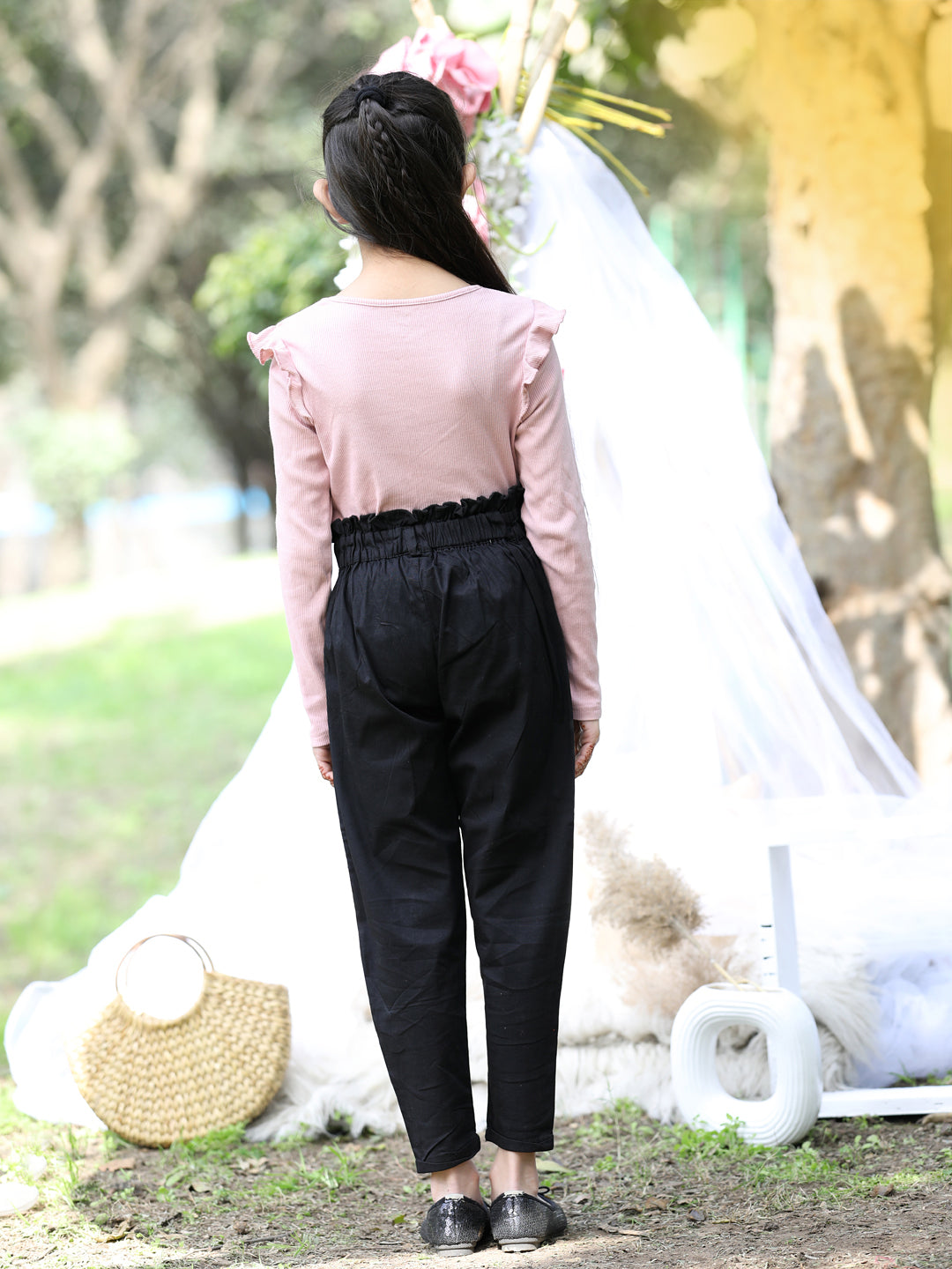 Cutiekins Solid Trousers -Black