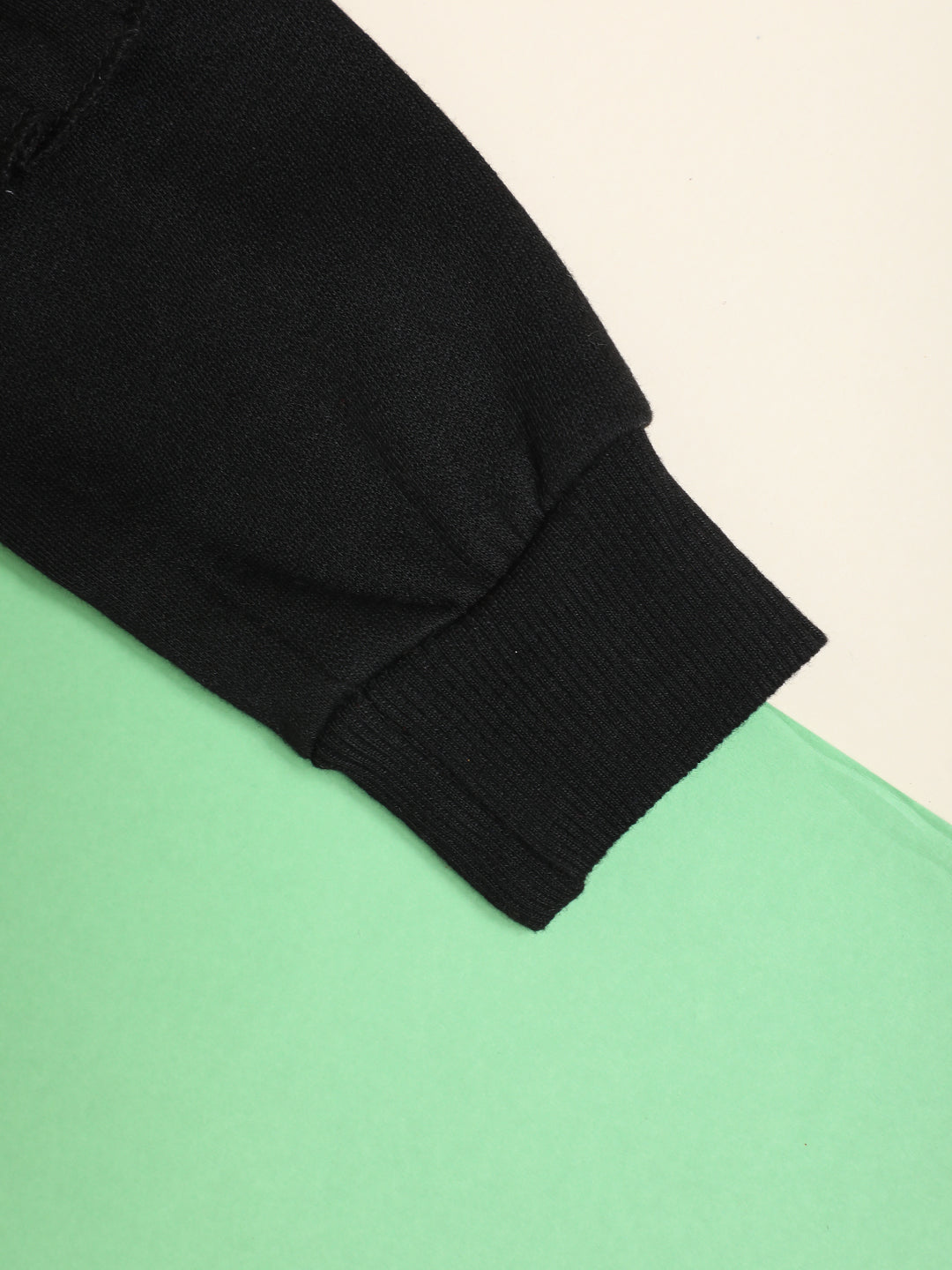 Cutiekins Girls Graphic Print Trendy Winter Sweatshirt -Black & Multi