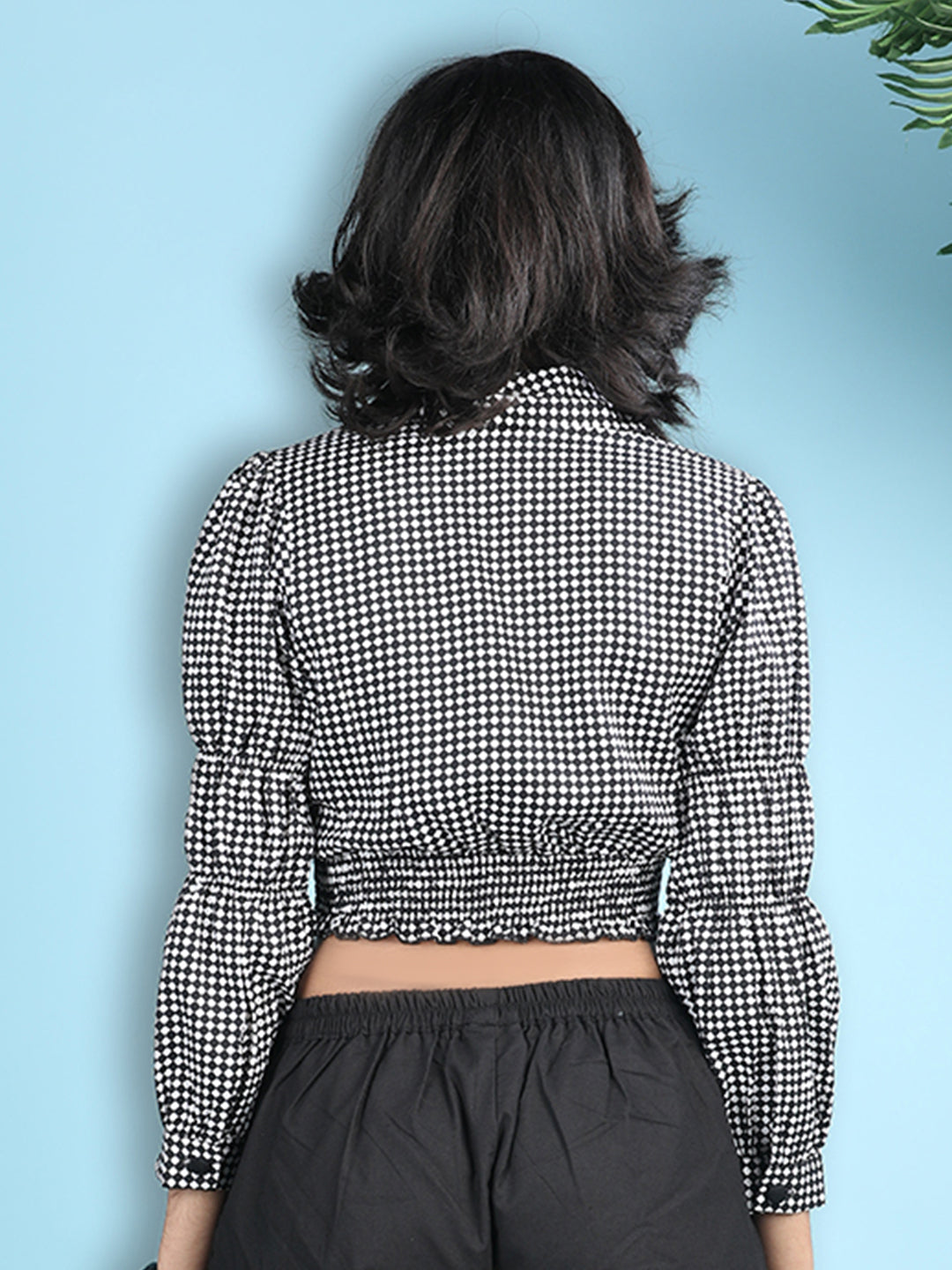 Cutiekins Girls Printed Embellished Top -Black & White