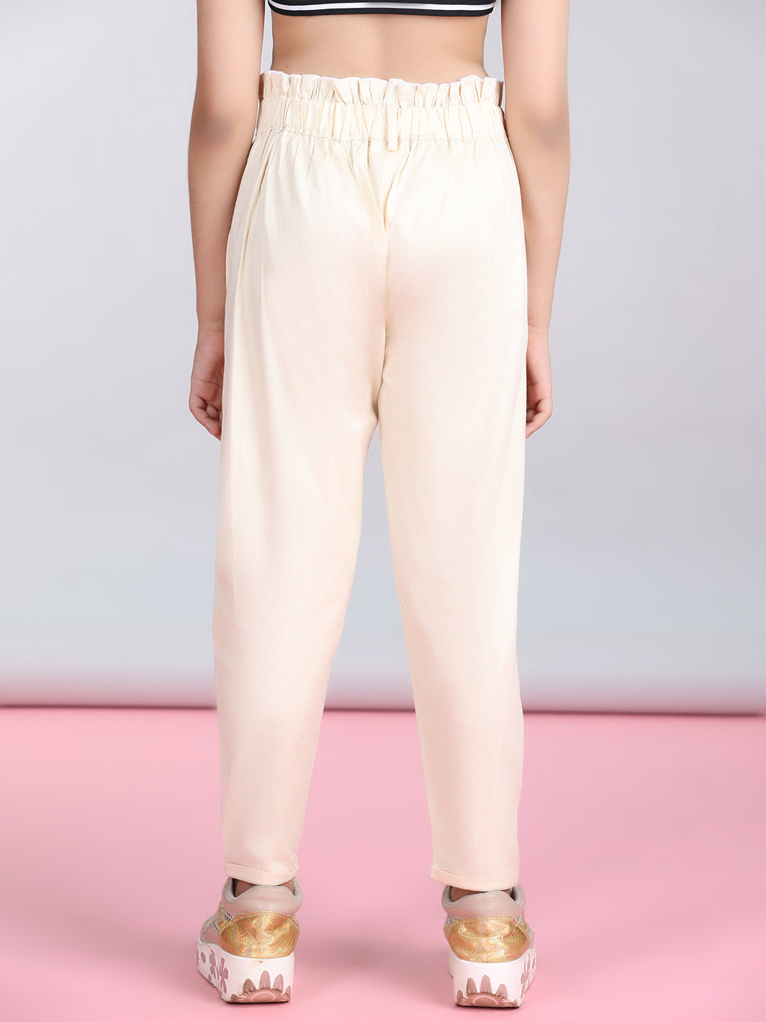 Cutiekins Solid Cargo Pant -Off White