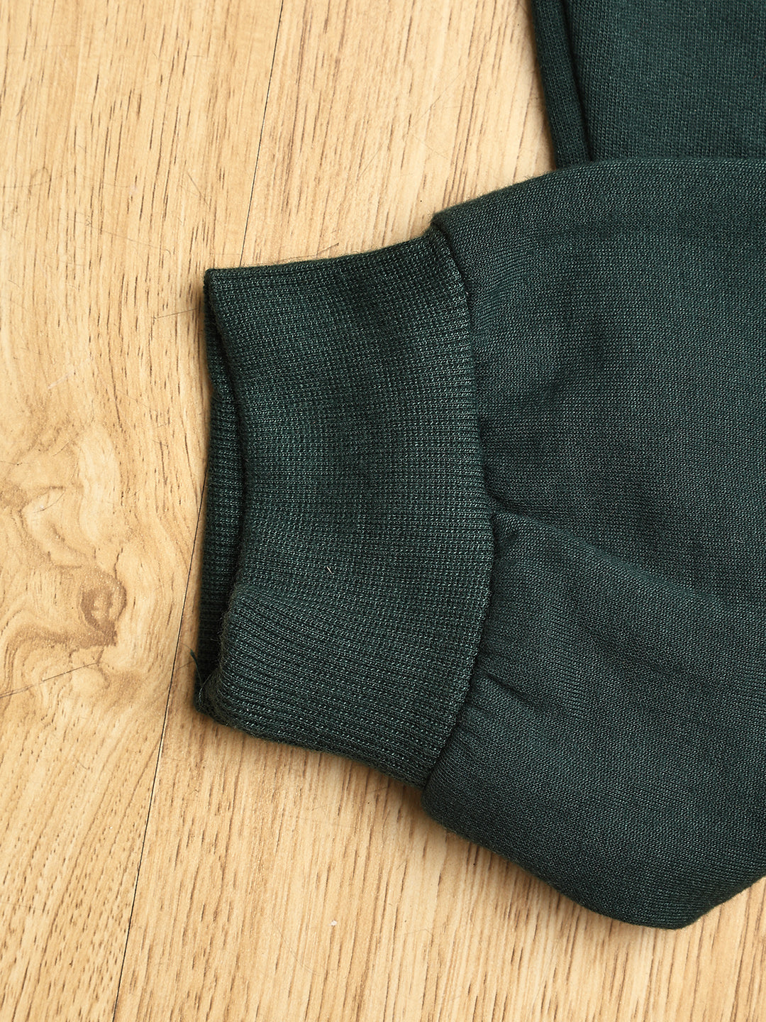 Cutiekins Boys Graphic Print cozy Trackpant -Dark Green