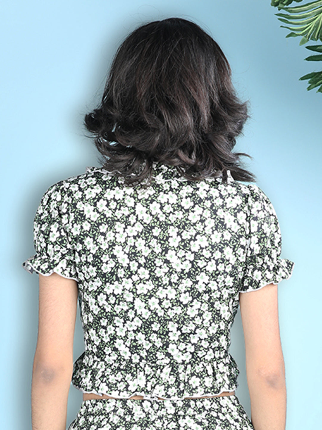 Cutiekins Girls Printed Embellished Top -Black & White