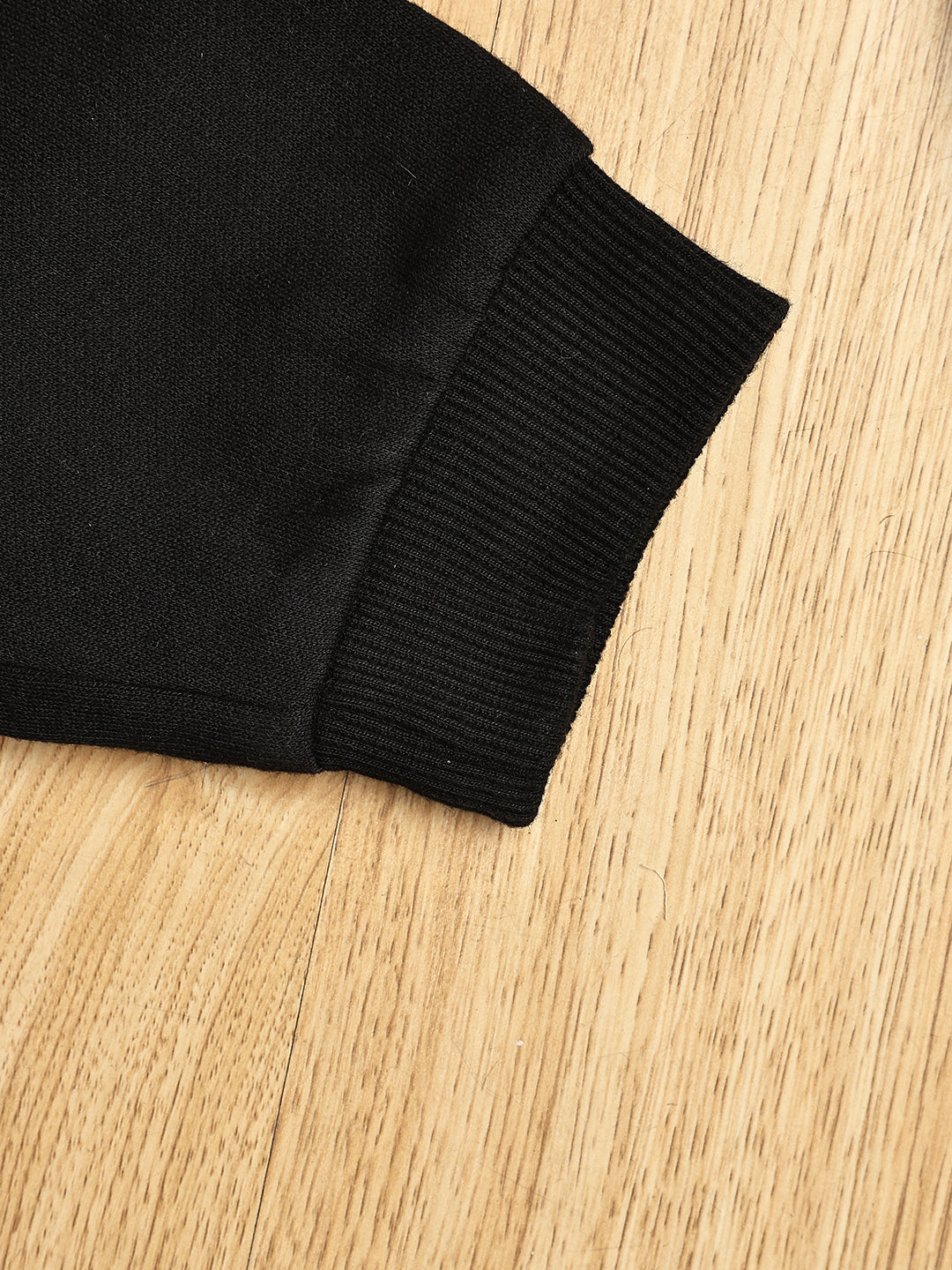 Cutiekins Boys Baby Lion Graphic Print cozy Trackpant -Black & Mustard