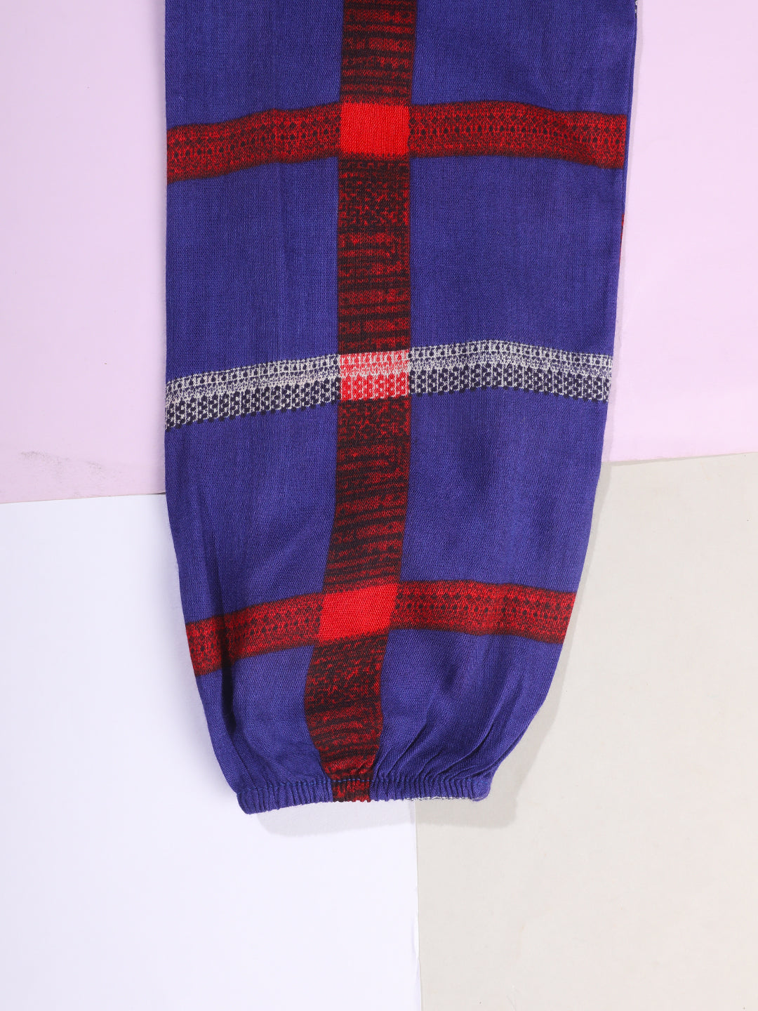 Cutiekins Girls Checked Print Shirt Style Top -Dark Blue & Red