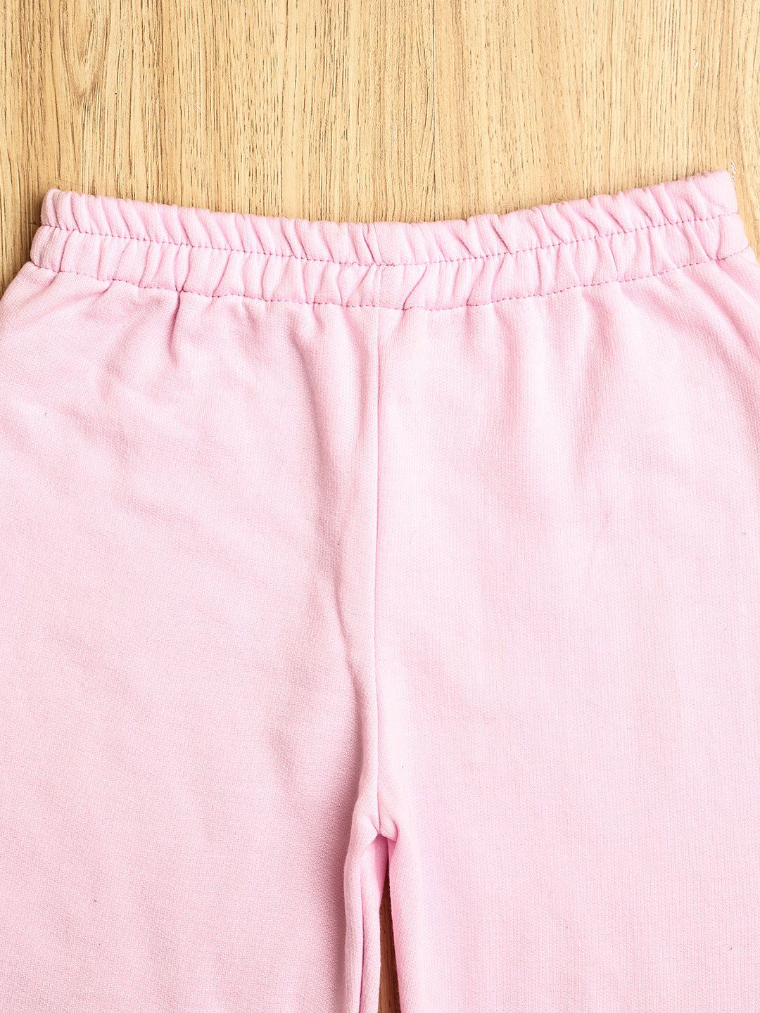 Cutiekins Girls Graphic Print Cozy Trackpant -Light Pink