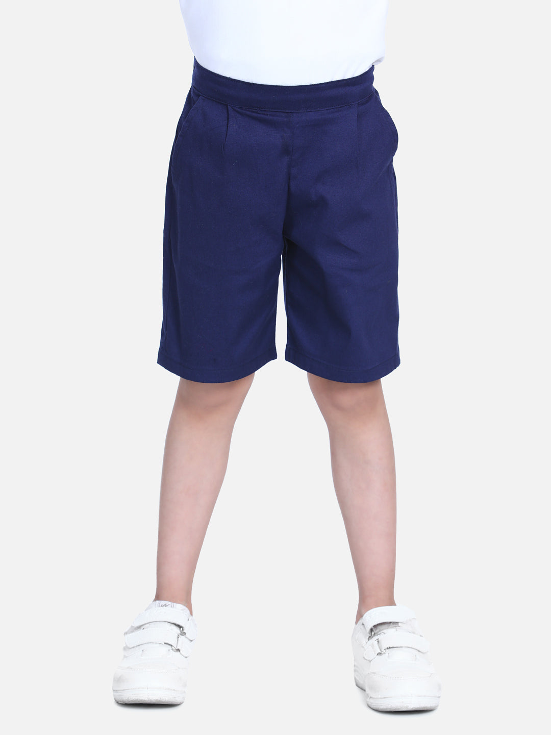 Cutiekins Short For Boys Casual Solid Polyester (Dark Blue, Pack of 1)