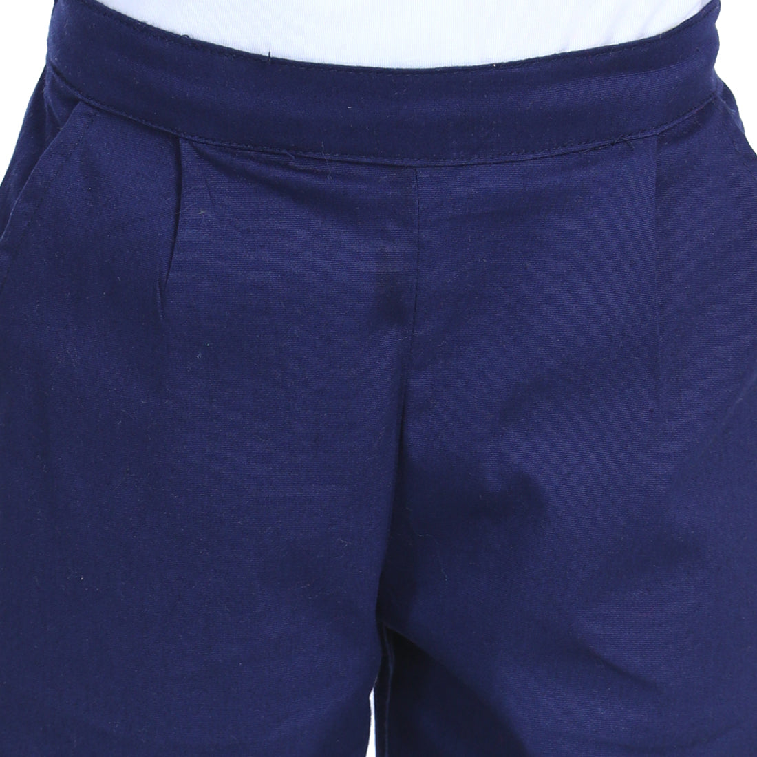 Cutiekins Short For Boys Casual Solid Polyester (Dark Blue, Pack of 1)