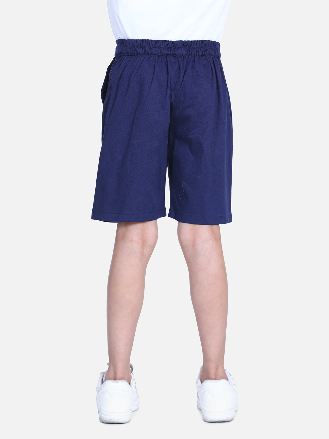 Cutiekins Short For Boys Casual Solid Polyester (Dark Blue, Pack of 1)