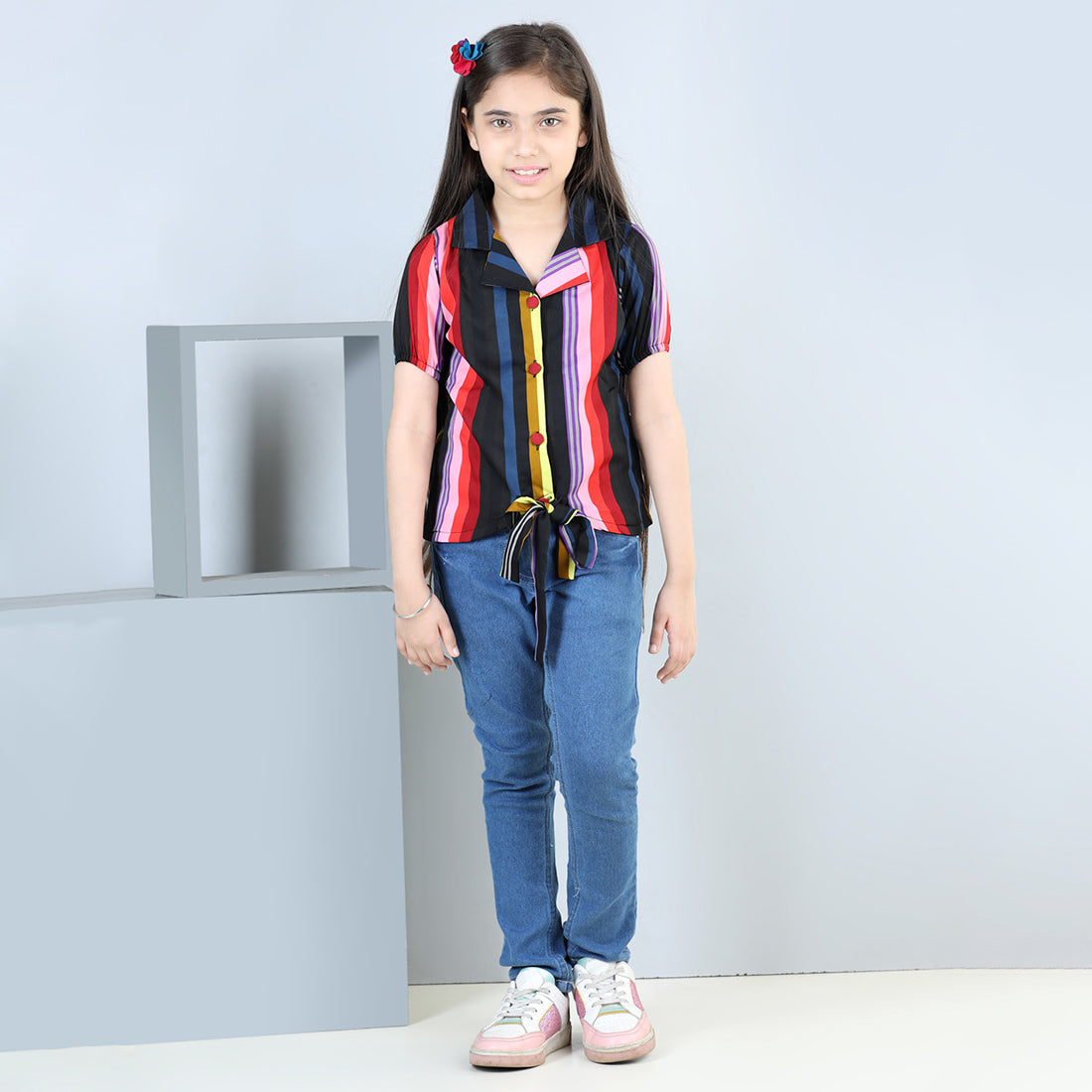 Cutiekins Pack Of 2 Printed Top-Multiclor