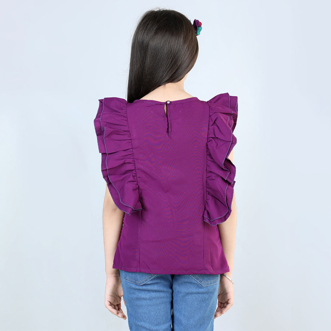 Cutiekins Pack Of 2 Solid Top-Black & Purple