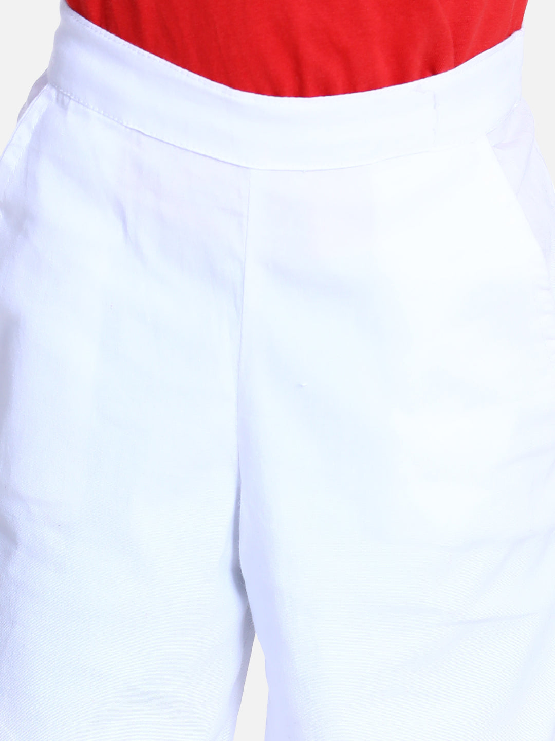 Cutiekins Short For Boys Casual Solid Lycra Blend (White,)