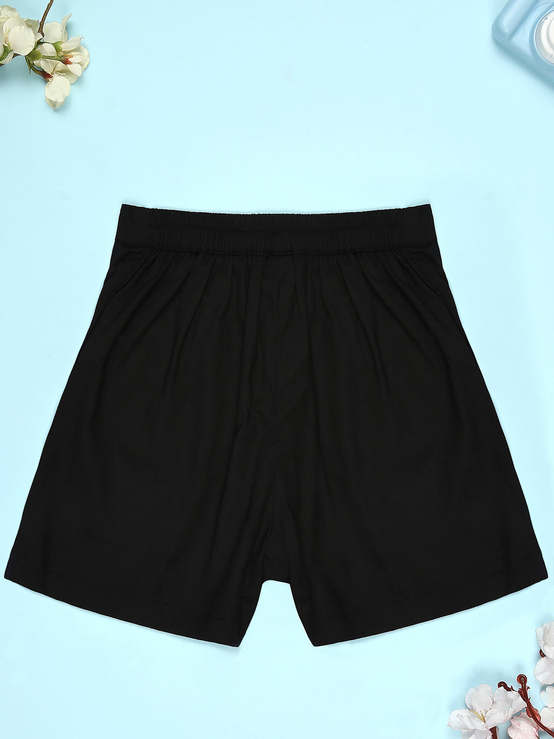 Cutiekins Girls Solid Embellished Short -Black