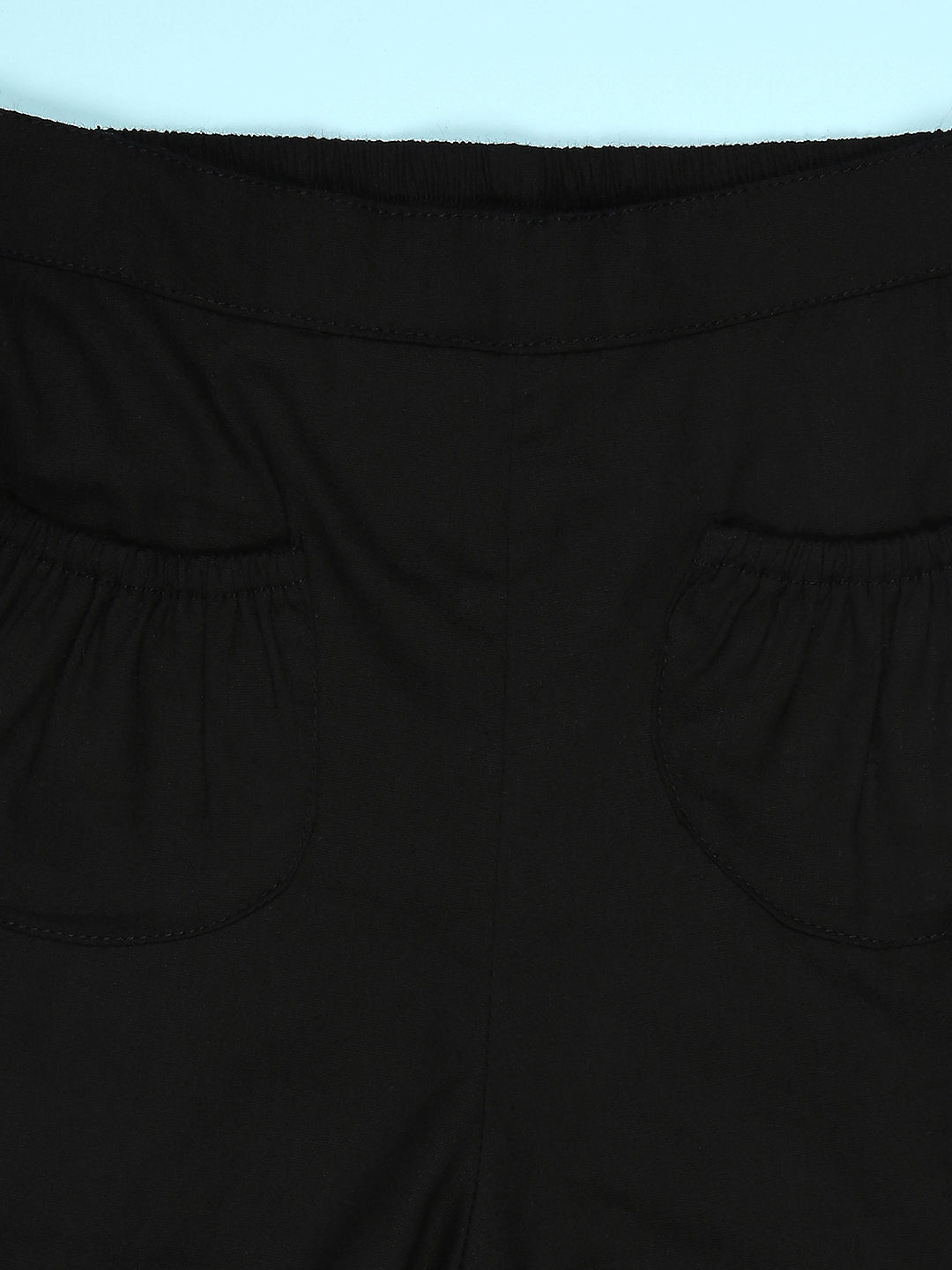 Cutiekins Girls Solid Embellished Short -Black