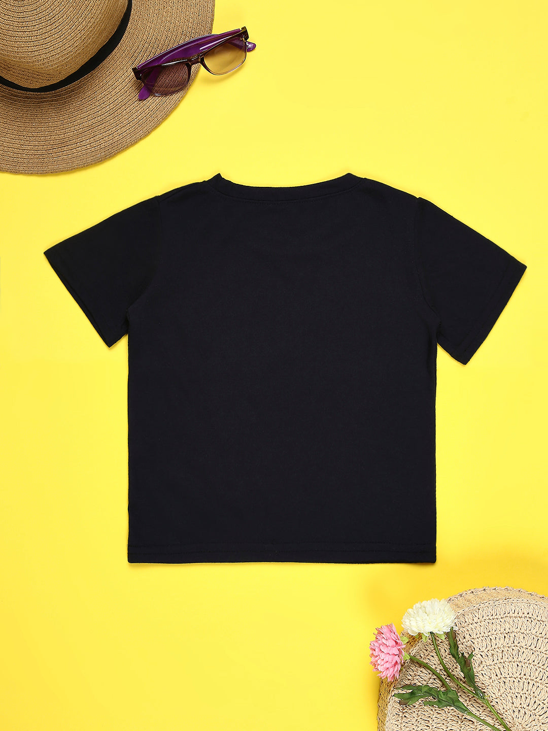 Cutiekins Boys Graphic Printed T-Shirt-Black & Rust