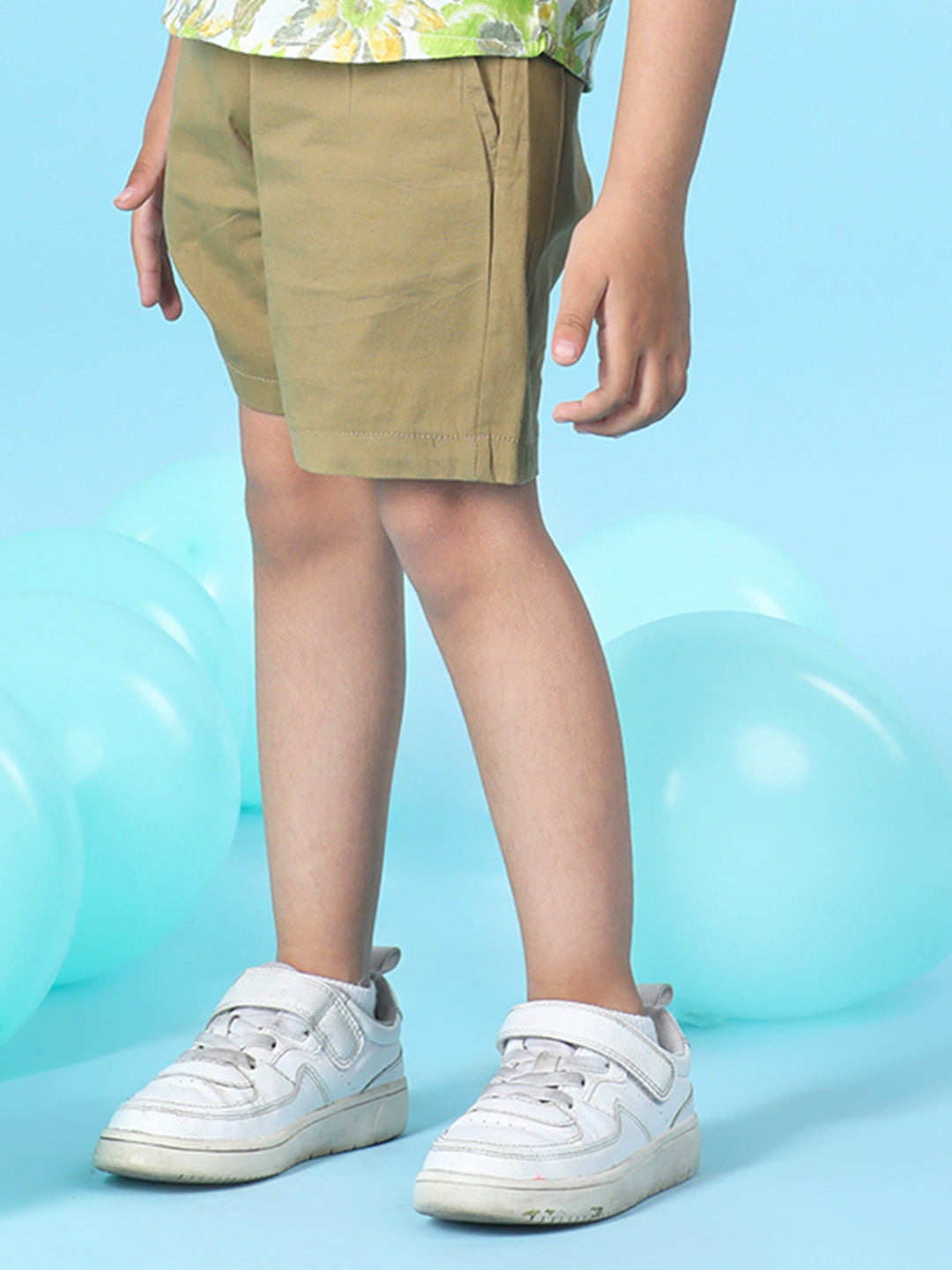 Cutiekins Boys Solid Lycra Short -Camel Brown