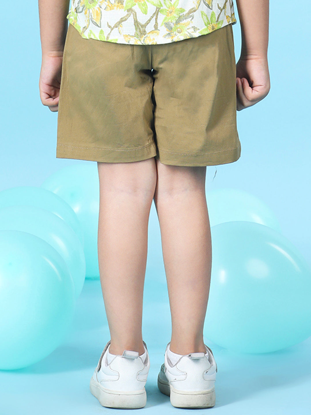 Cutiekins Boys Solid Lycra Short -Camel Brown
