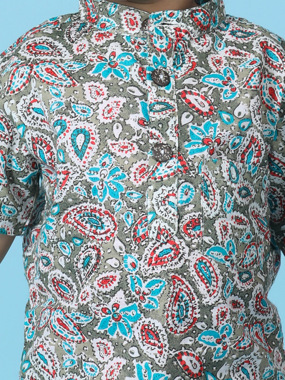 Cutiekins Boys Paisley Print T-Shirt -Multicolor
