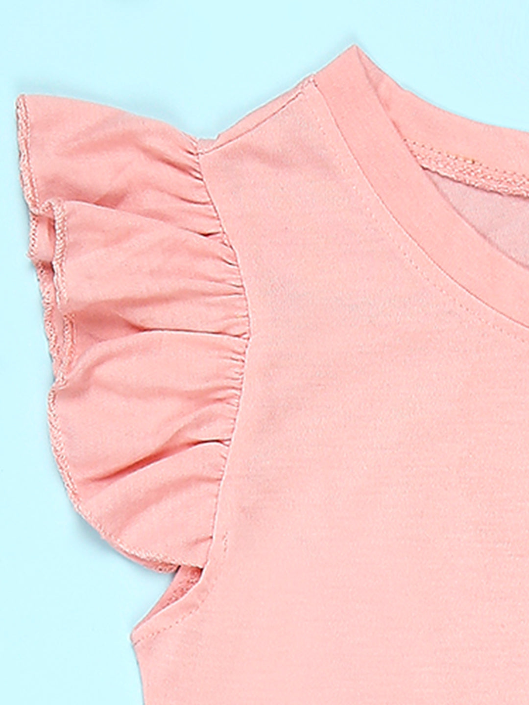 Cutiekins Girls Graphic Print T-Shirt -Peach