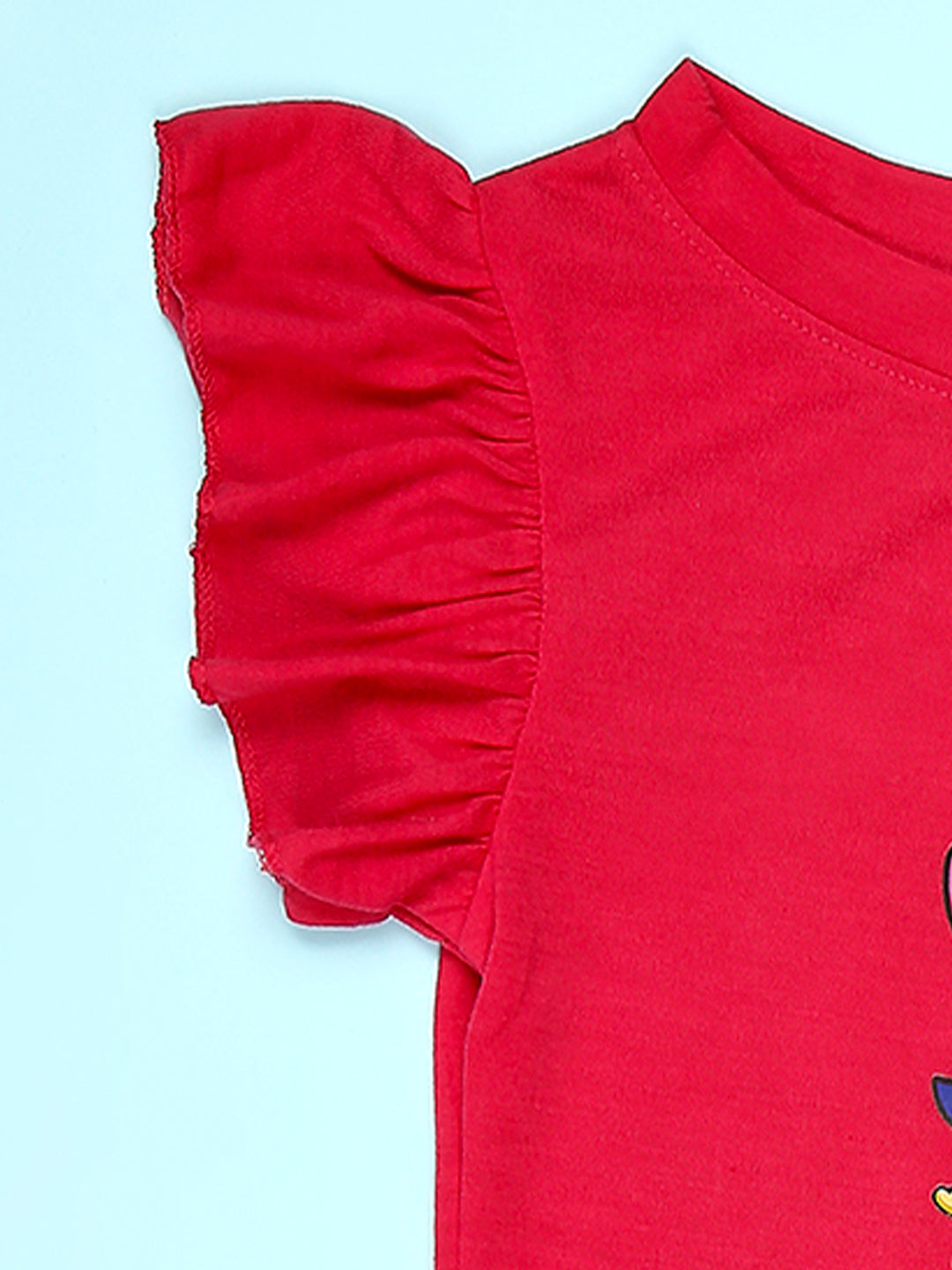 Cutiekins Girls Graphic Print T-Shirt -Red