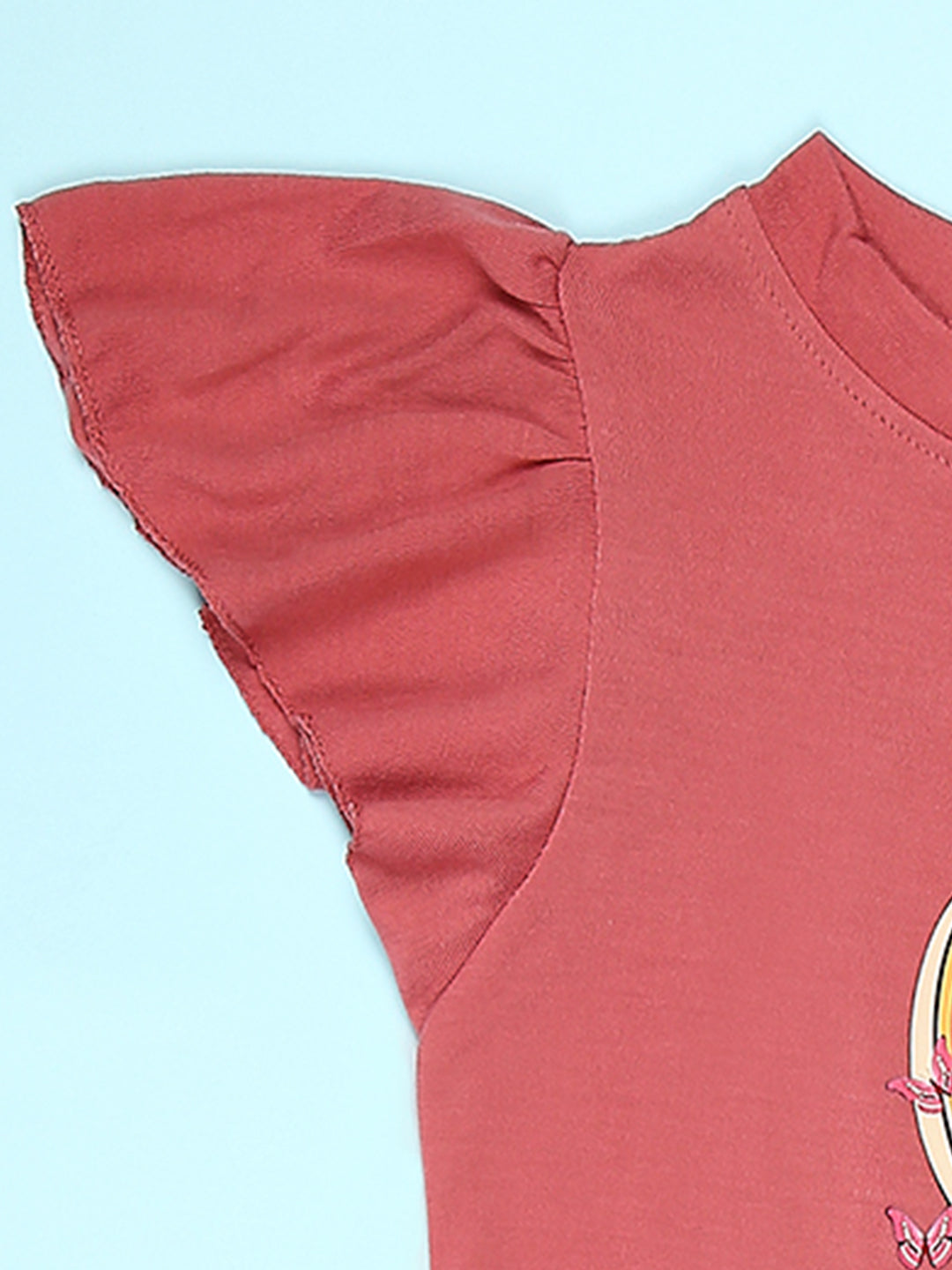 Cutiekins Girls Graphic Print T-Shirt -Red