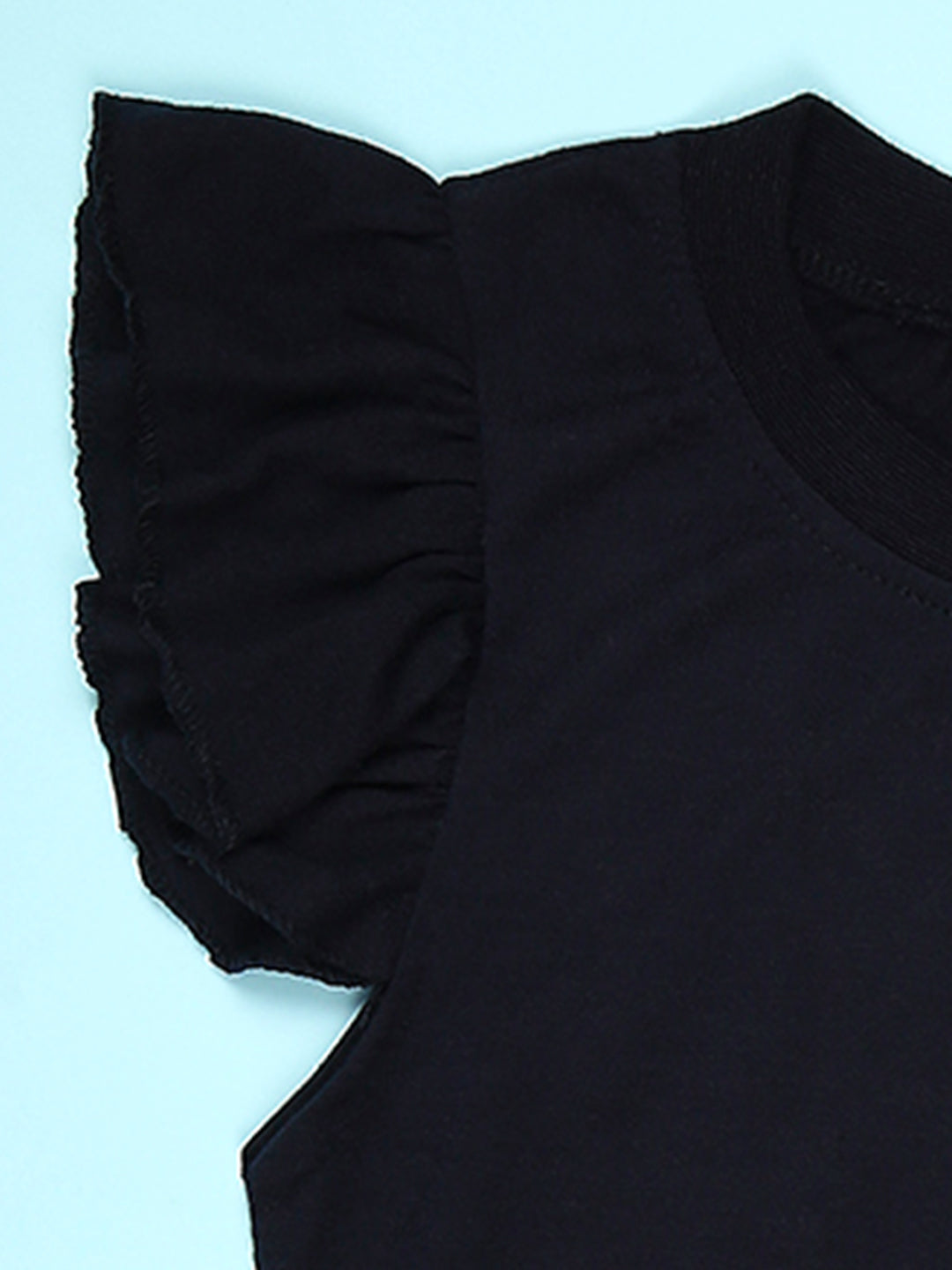 Cutiekins Girls Graphic Print T-Shirt -Navy Blue