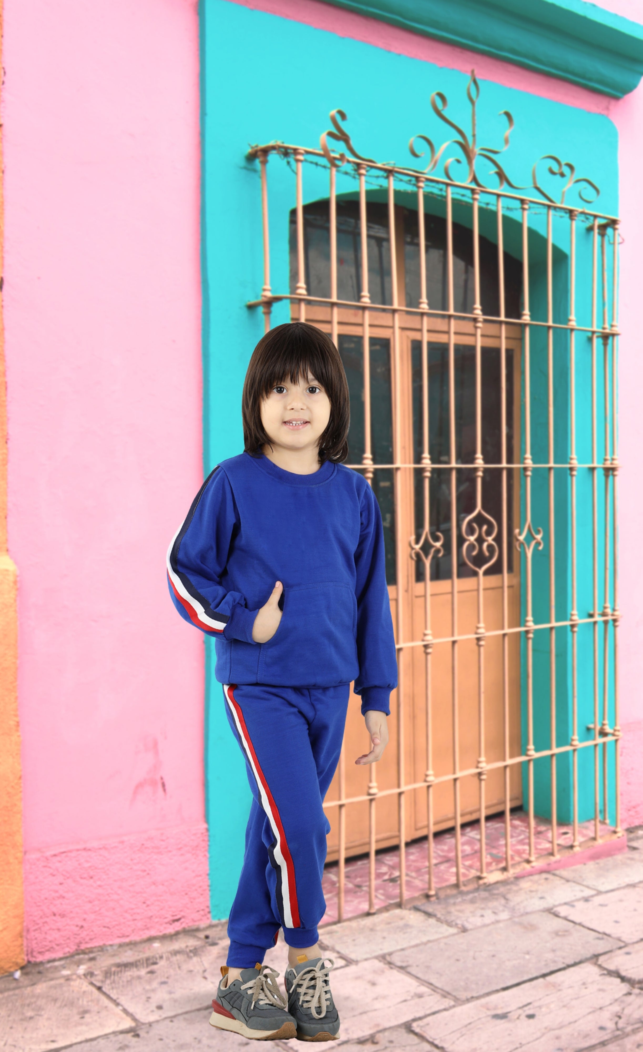 Cutiekins Boys Indigo Blue Sweatshirt With Trackpant