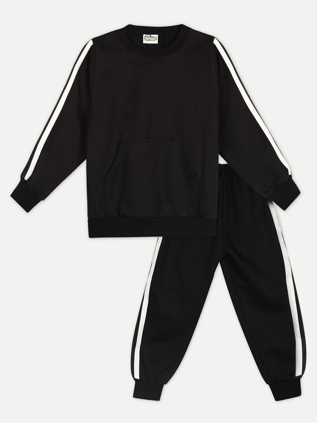 Cutiekins Girls Black Sweatshirt With Trackpant