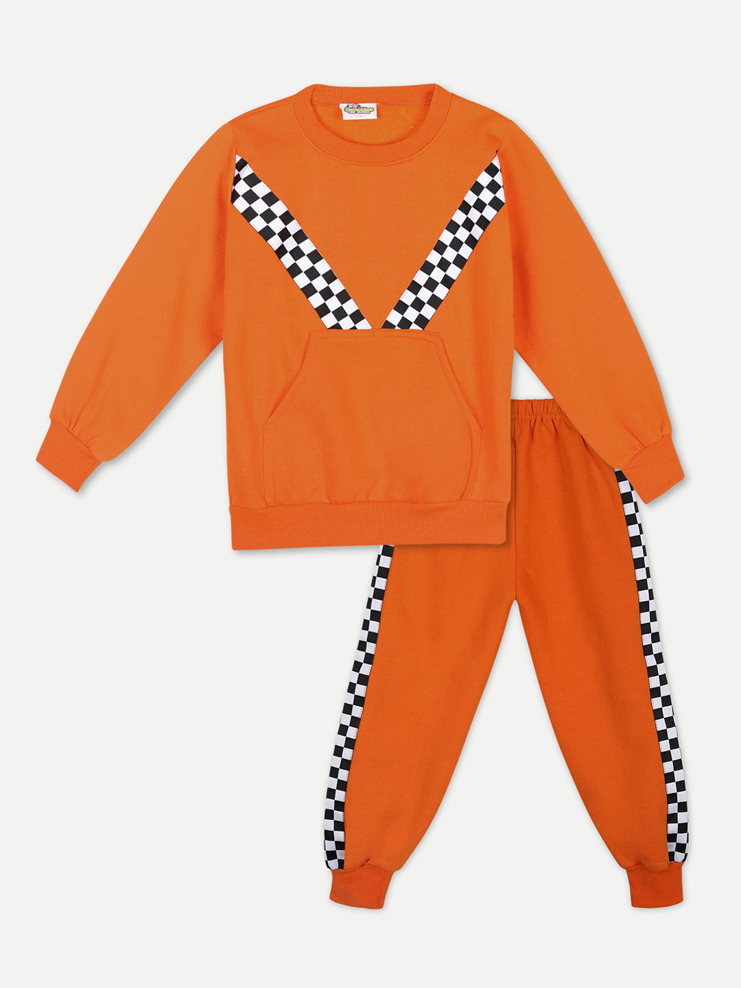 Cutiekins Girls Orange Sweatshirt With Trackpant