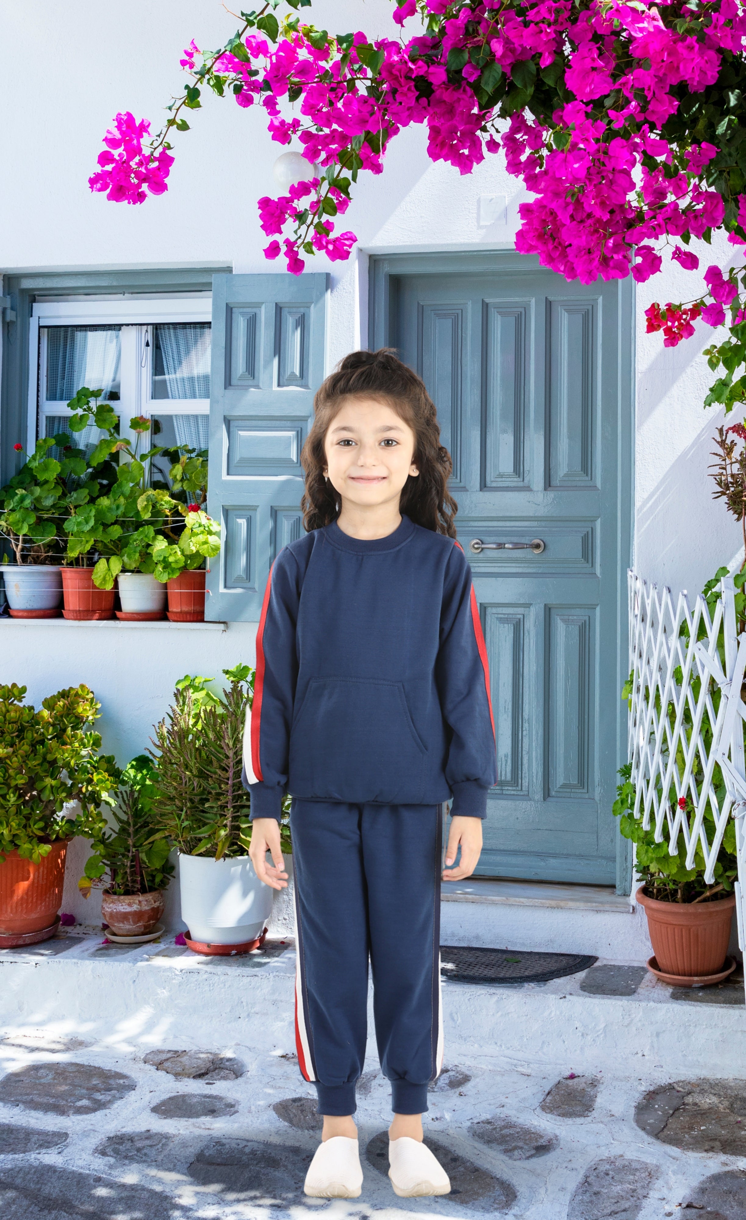 Cutiekins Girls Royal Blue Sweatshirt With Trackpant