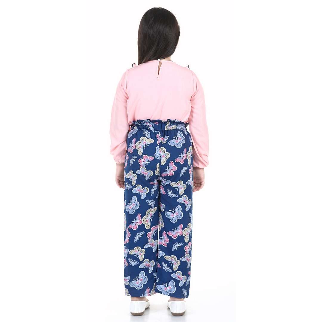 Cutiekins Girls Casual Top & Trouser Set (Pink)