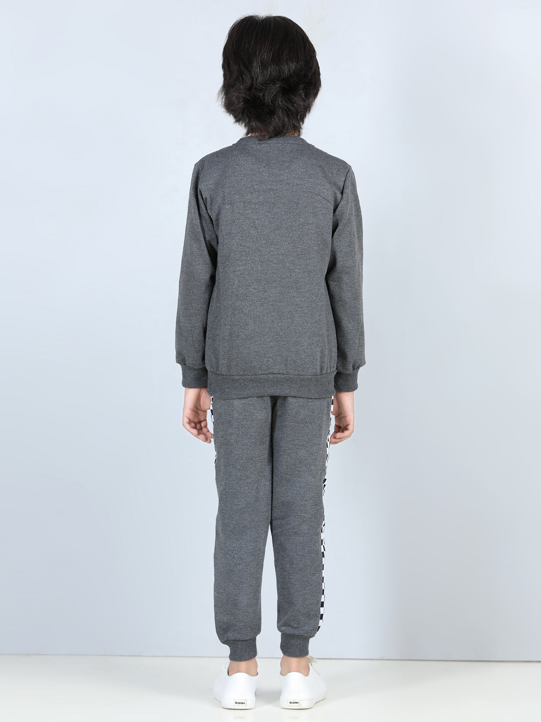 Cutiekins Lace insert Sweatshirt & Jogger Clothing Set -Grey