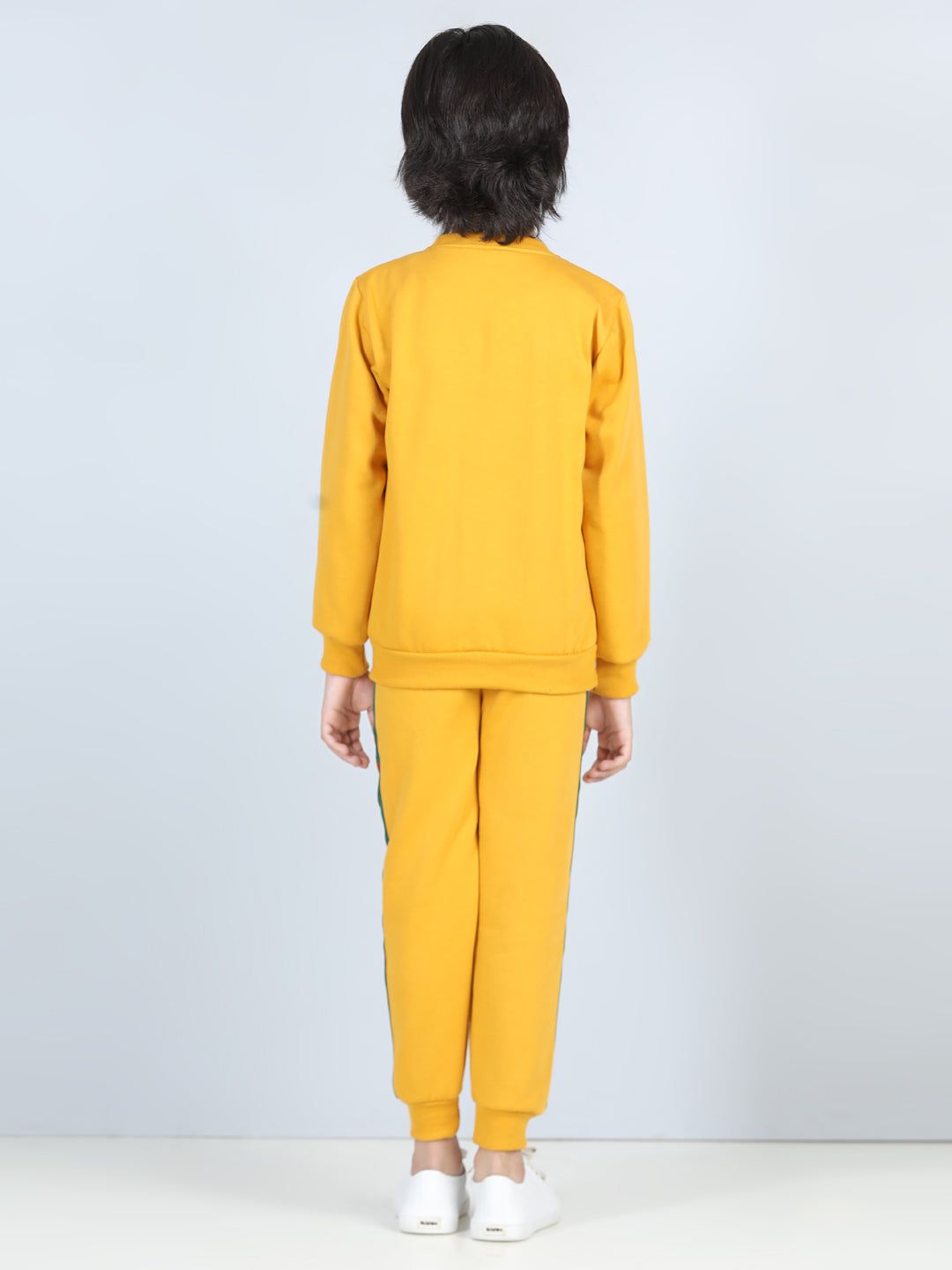 Cutiekins Lace insert Sweatshirt & Jogger Clothing Set -Mustard