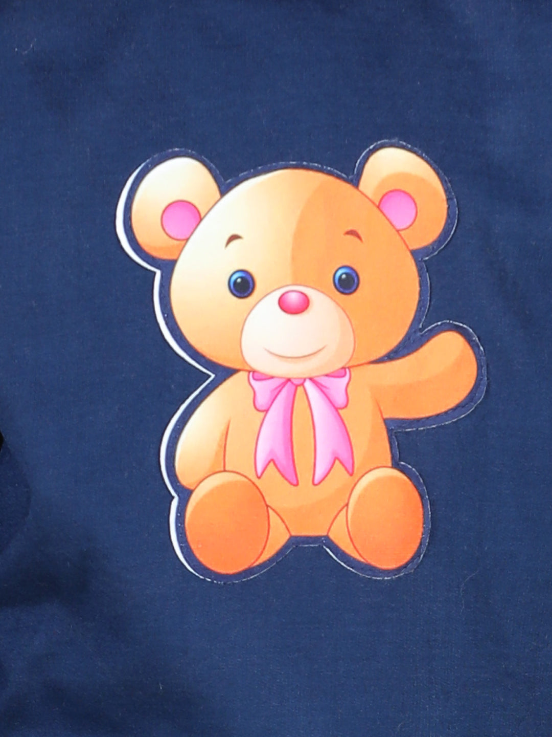 Cutiekins Bear Patch Sweatshirt & Jogger Clothing Set-Navy Blue