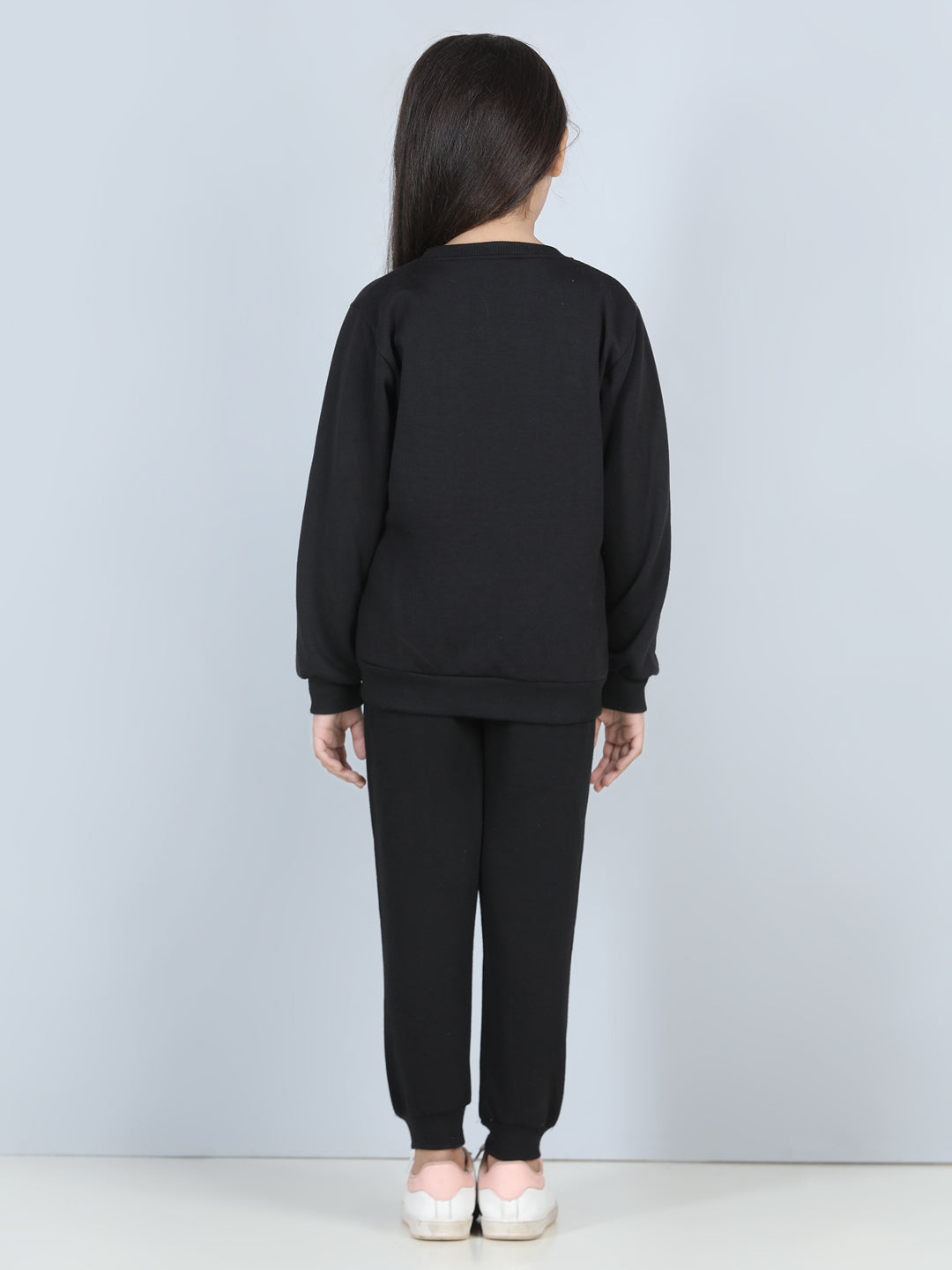 Cutiekins Squirel Patch Sweatshirt & Jogger Clothing Set-Black