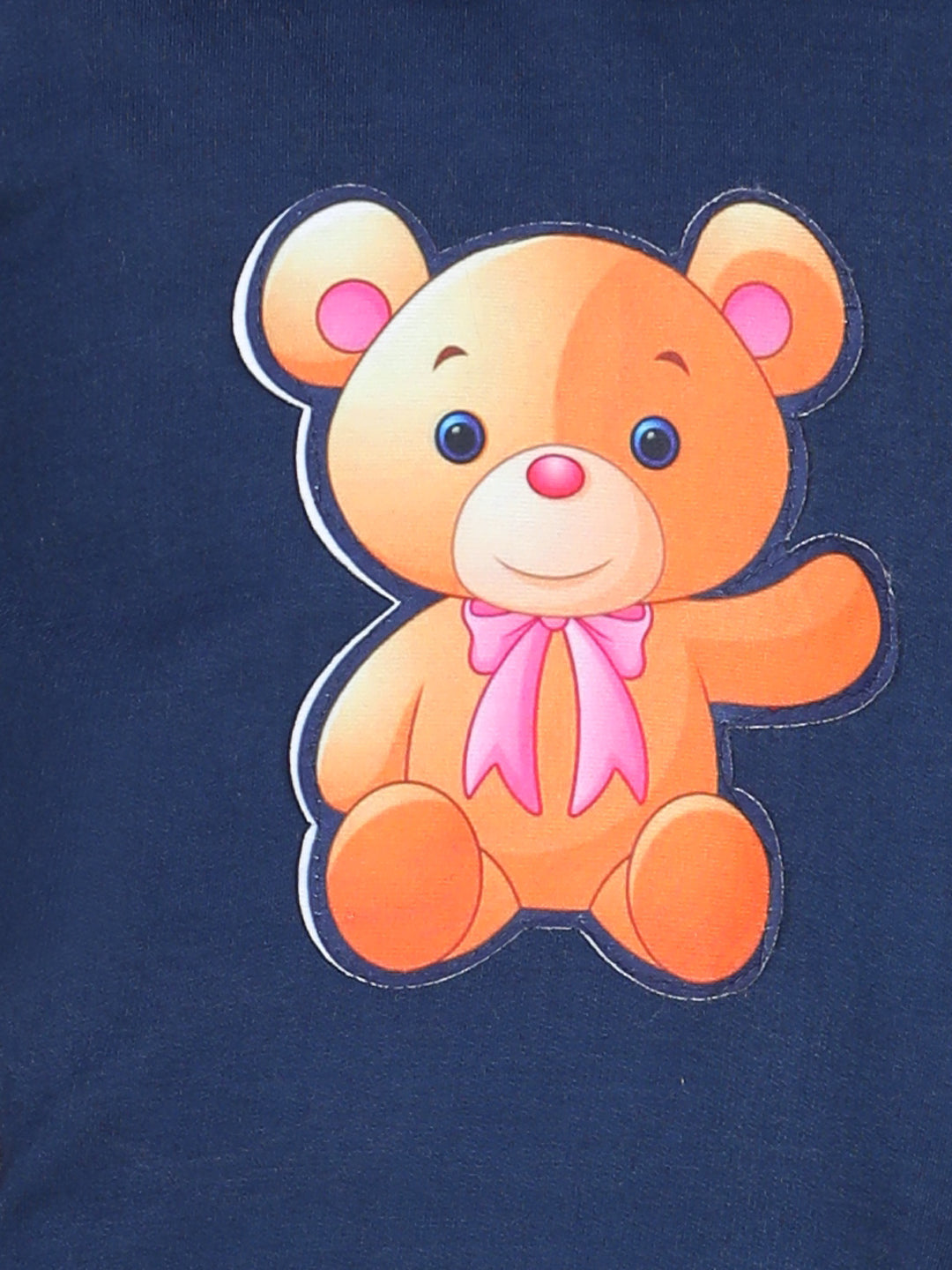 Cutiekins Bear Patch Sweatshirt & Jogger Clothing Set-Navy Blue