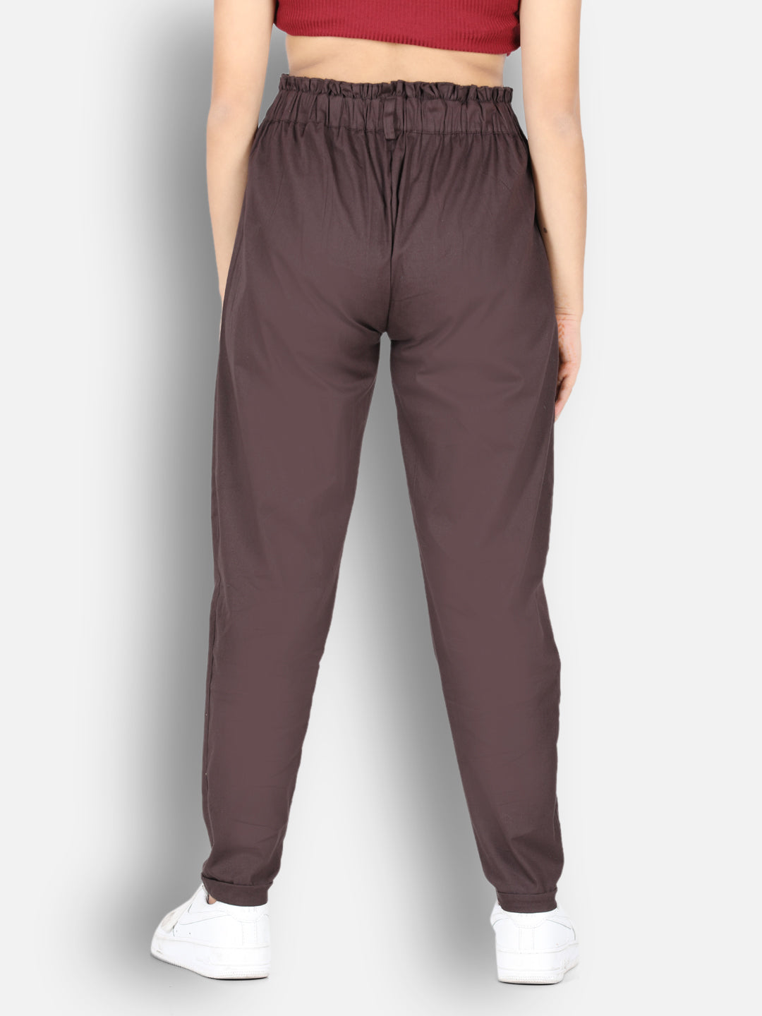 Cutiekins Solid Cargo Pant -Coffee Brown