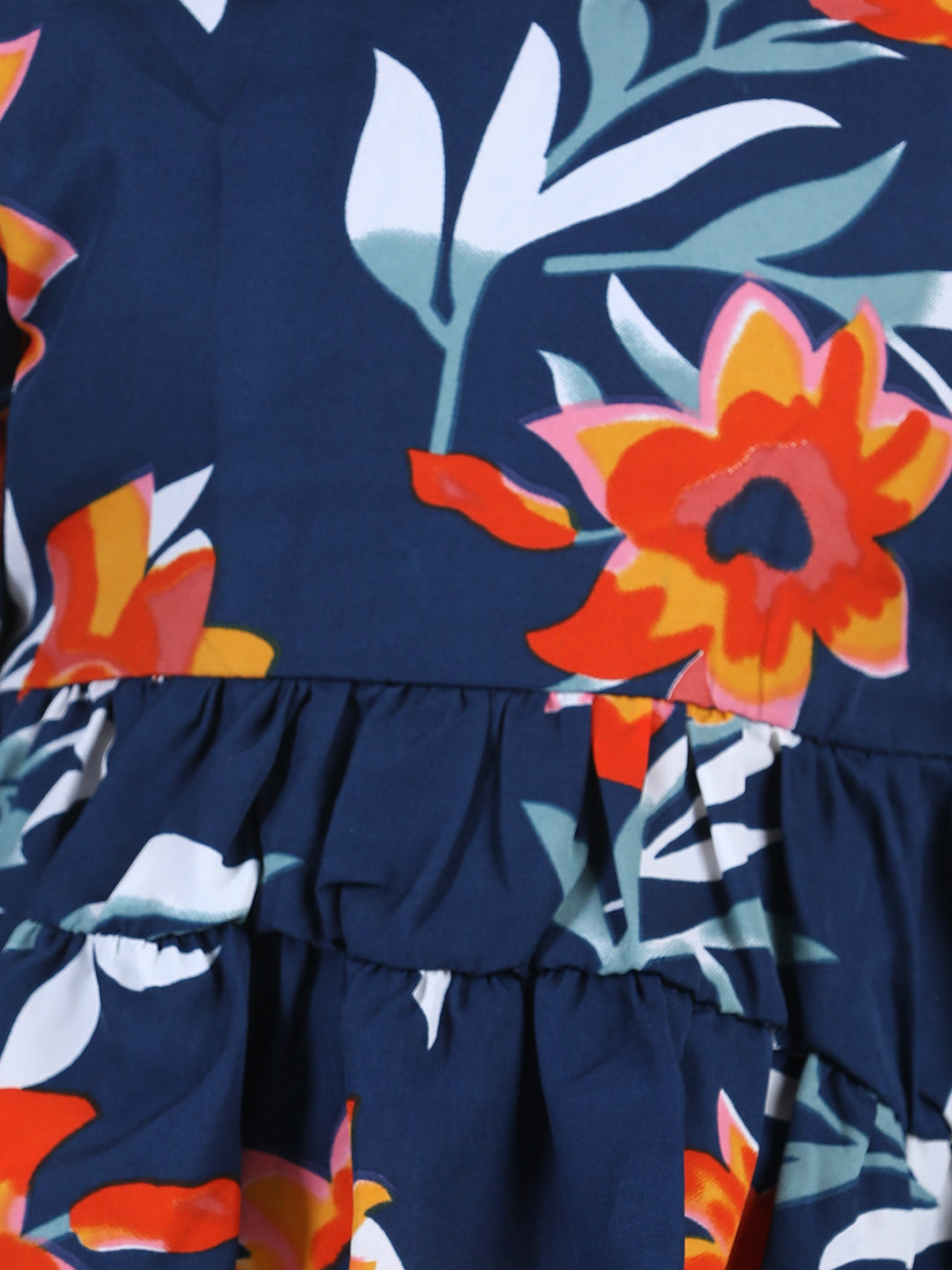 Cutiekins Girls Casual Polyester Full Sleeve Top (Dark Blue,)