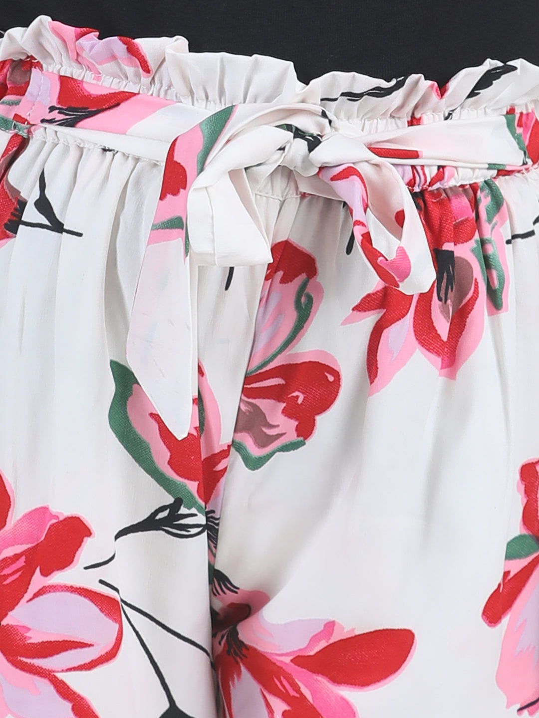 Cutiekins Regular Fit Girls White Polyester Trousers