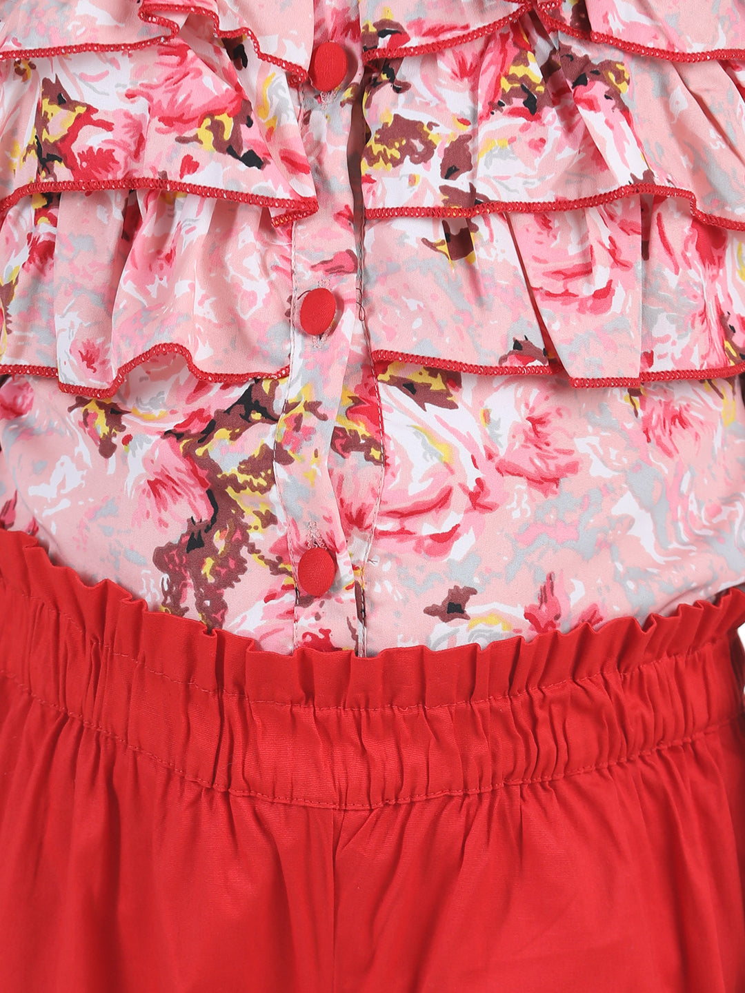 Cutiekins Girls Casual Top & Capri Set (Pink)