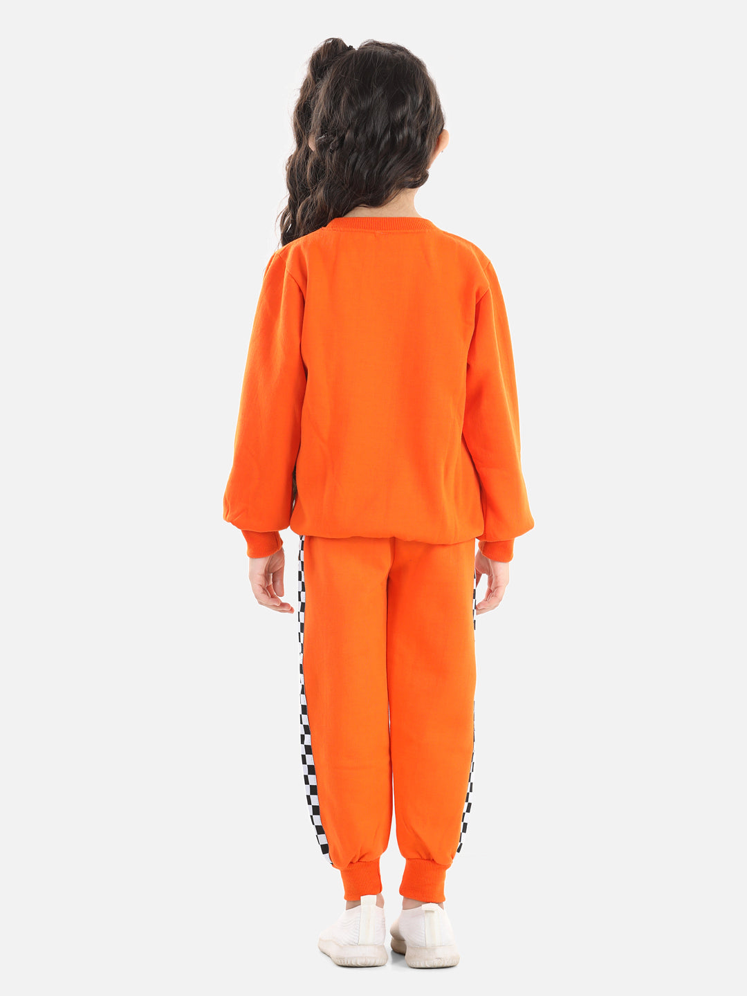 Cutiekins Girls Orange Sweatshirt With Trackpant