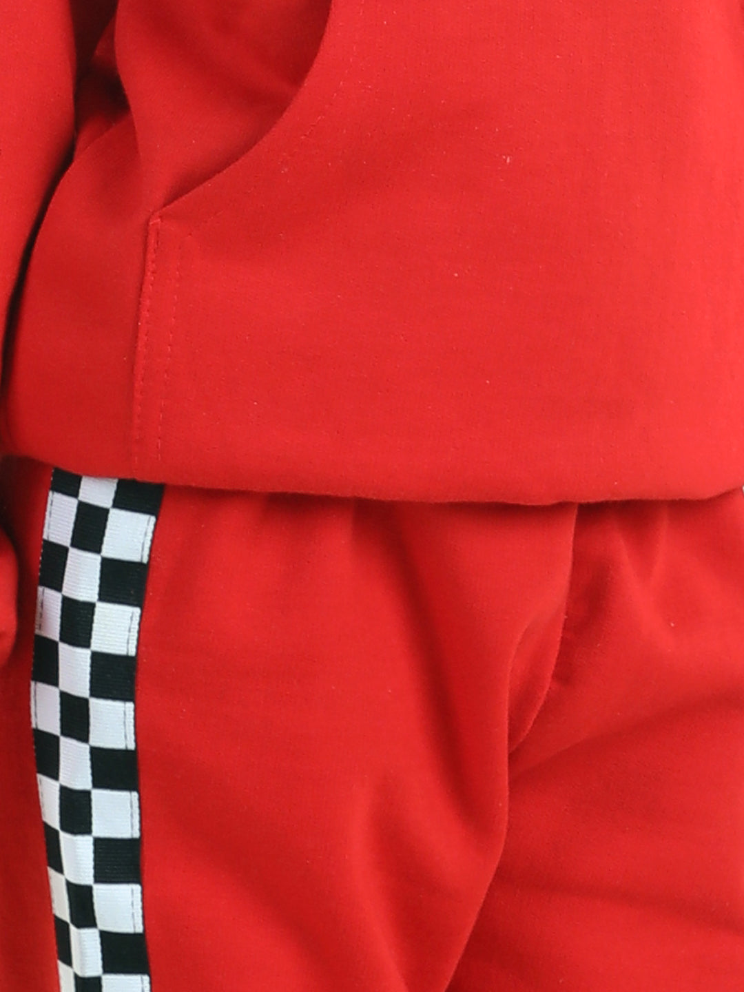 Cutiekins Girls Red Sweatshirt With Trackpant