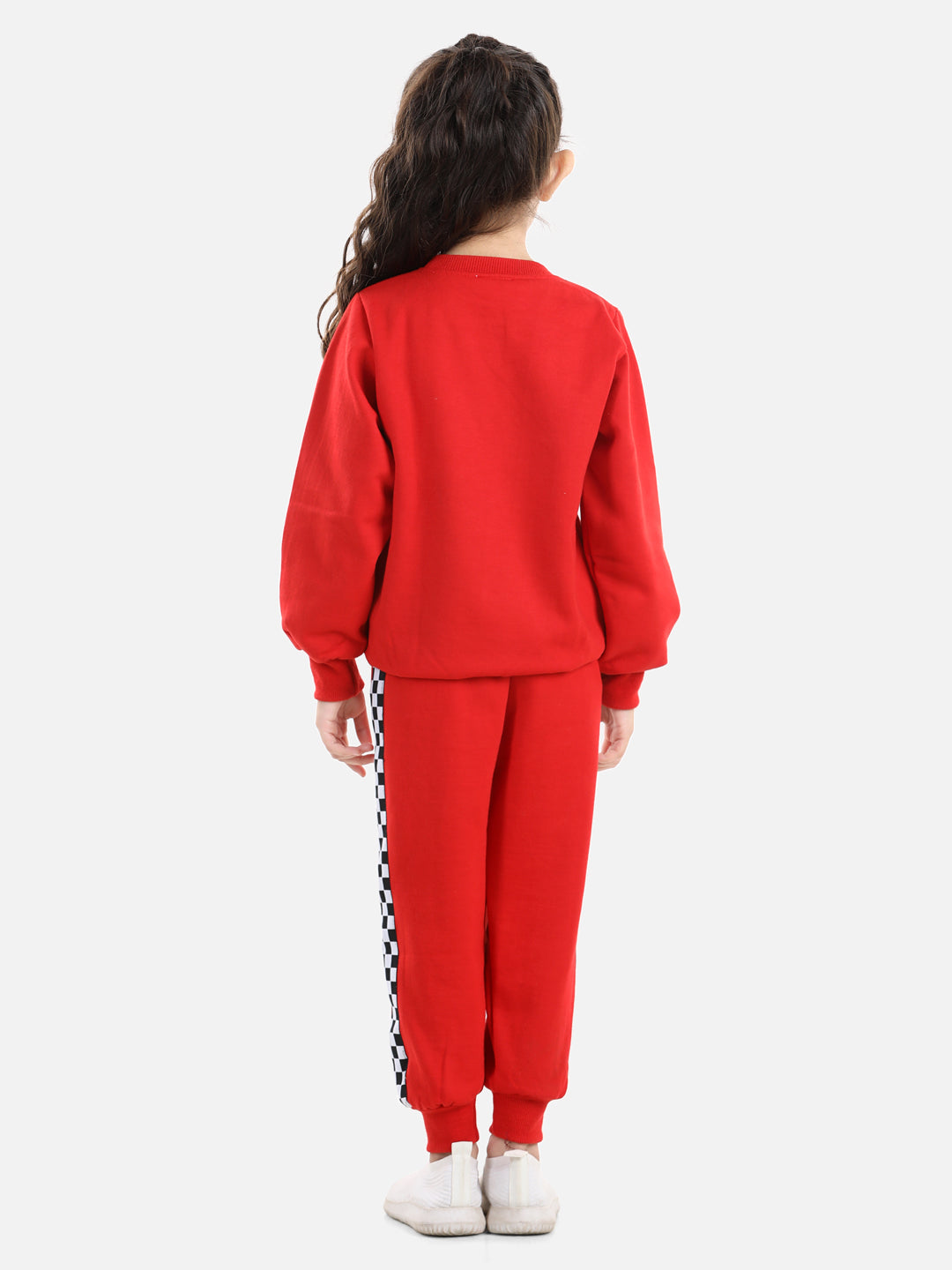 Cutiekins Girls Red Sweatshirt With Trackpant