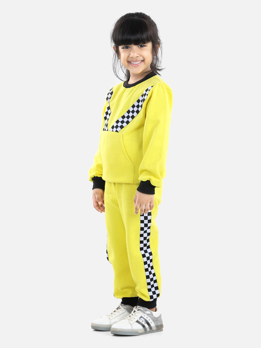 Cutiekins Girls Yellow Sweatshirt With Trackpant