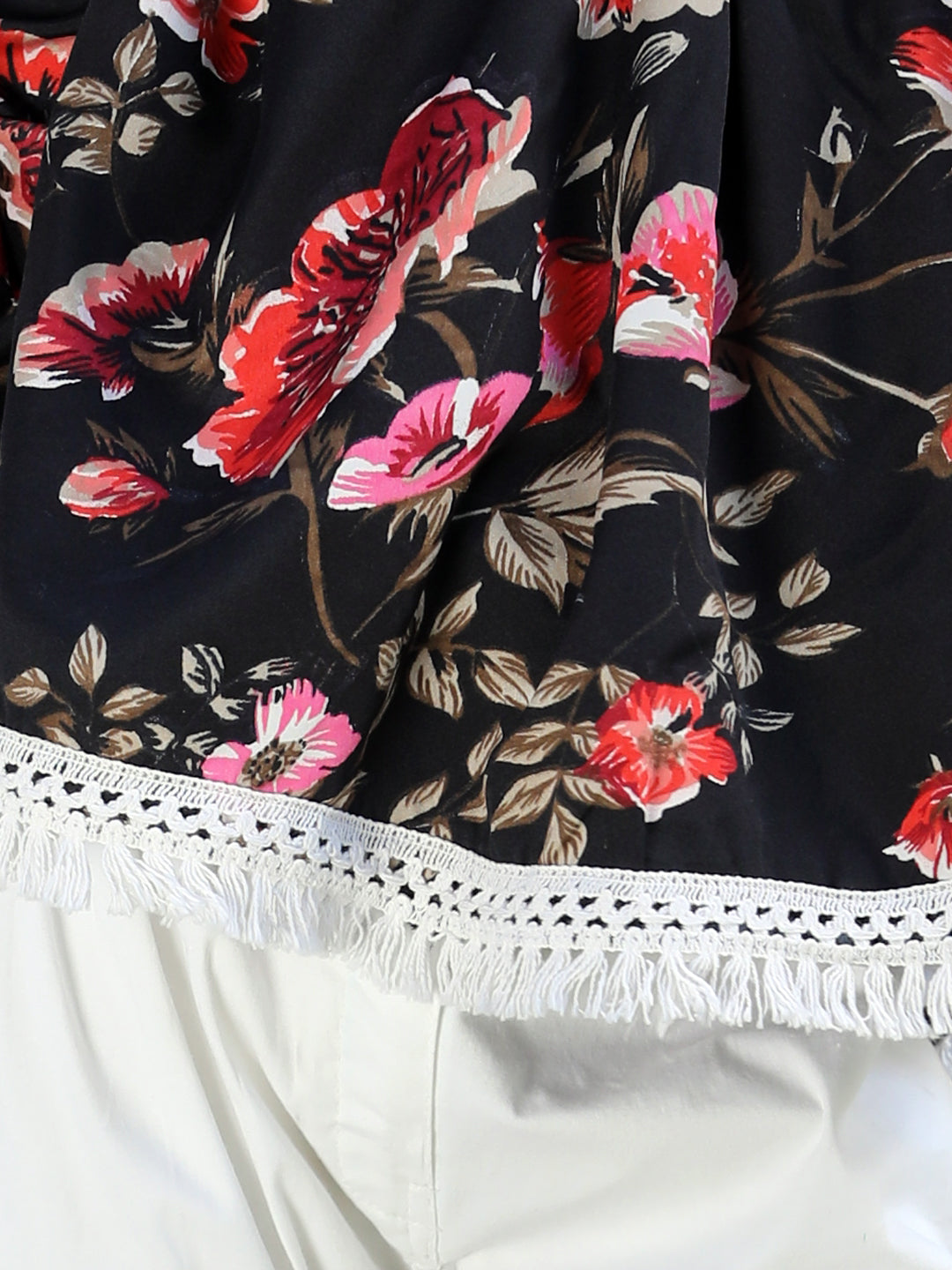 Cutiekins Printed Polyester Top & Trouser Set -Black & White