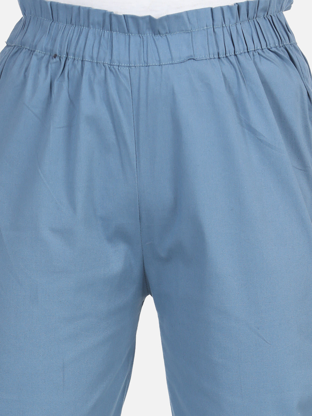 Cutiekins Capri For Girls Casual Solid Lycra Blend  (Grey)