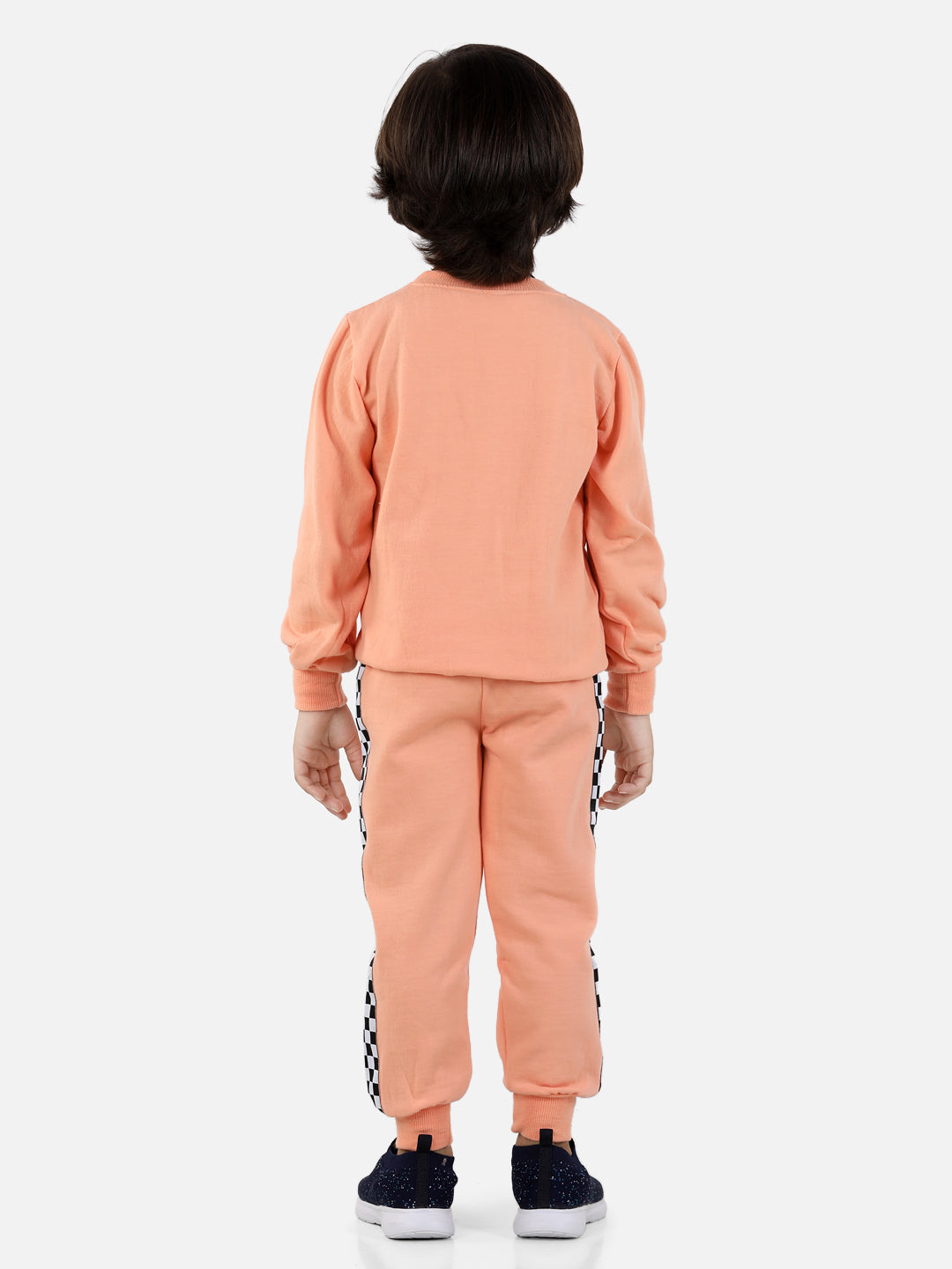 Cutiekins Boys Peach Sweatshirt With Trackpant