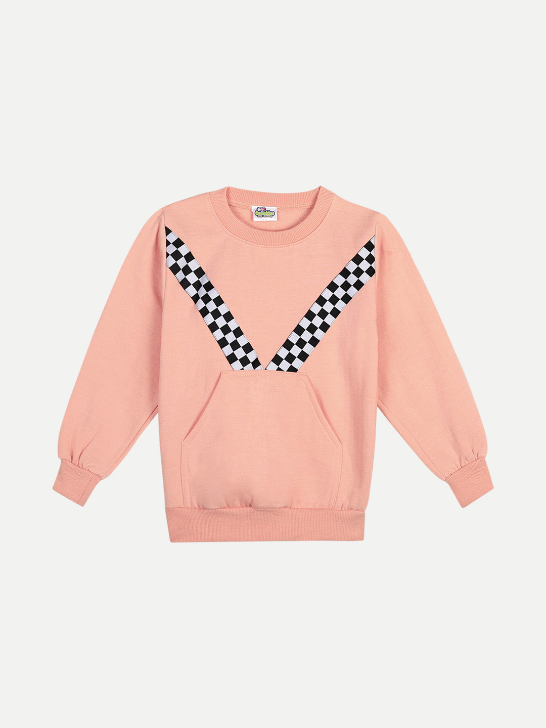 Cutiekins Pack of 2 Sweatshirt-Bottle Green & Peach