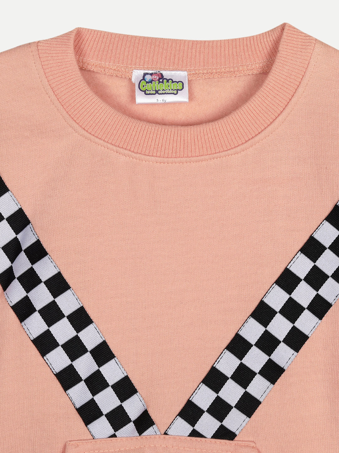 Cutiekins Pack of 2 Sweatshirt-Bottle Green & Peach