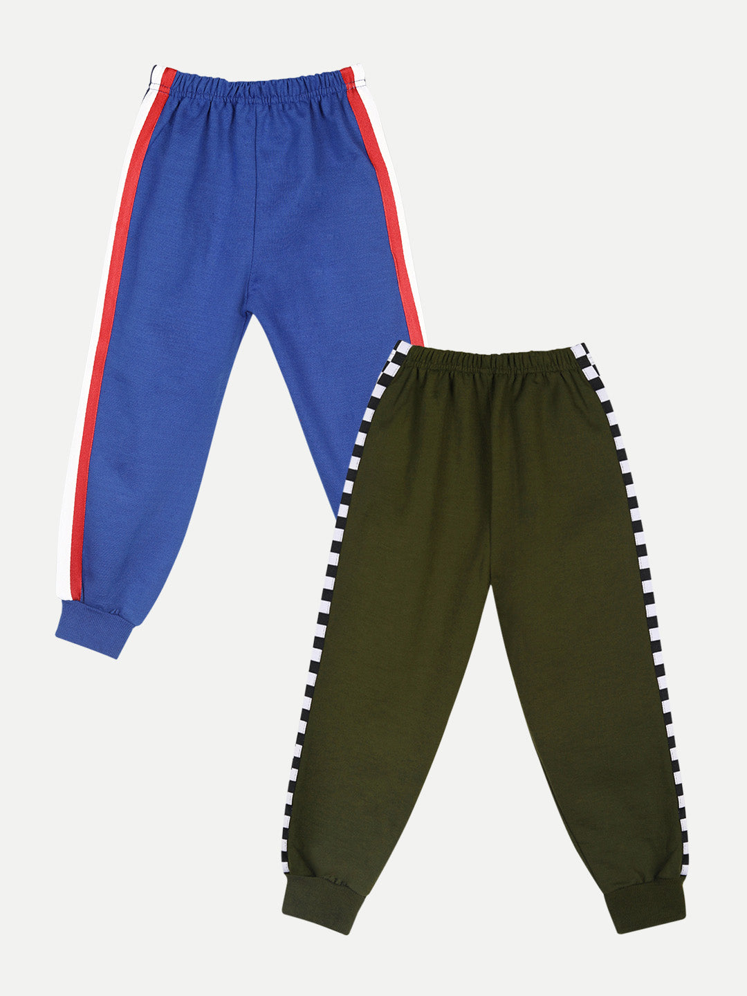 Cutiekins Pack of 2 Track Pant -Royal Blue & Mehndi Green